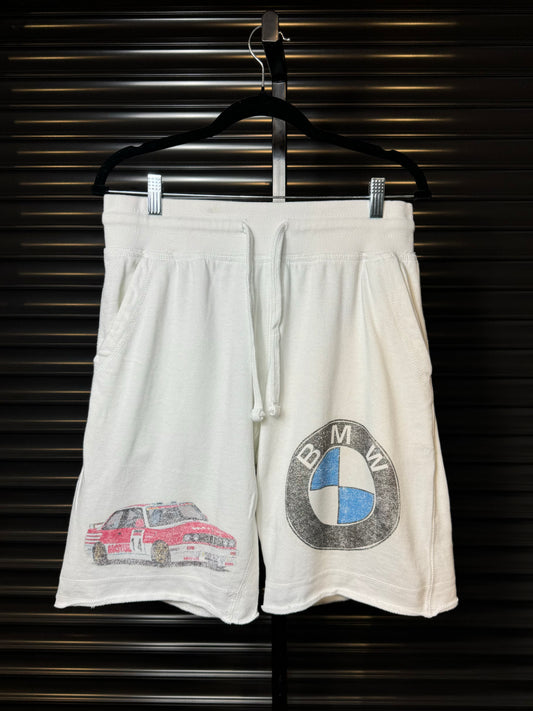 Vintage BMW E30 M3 No.14 Bastos White Shorts