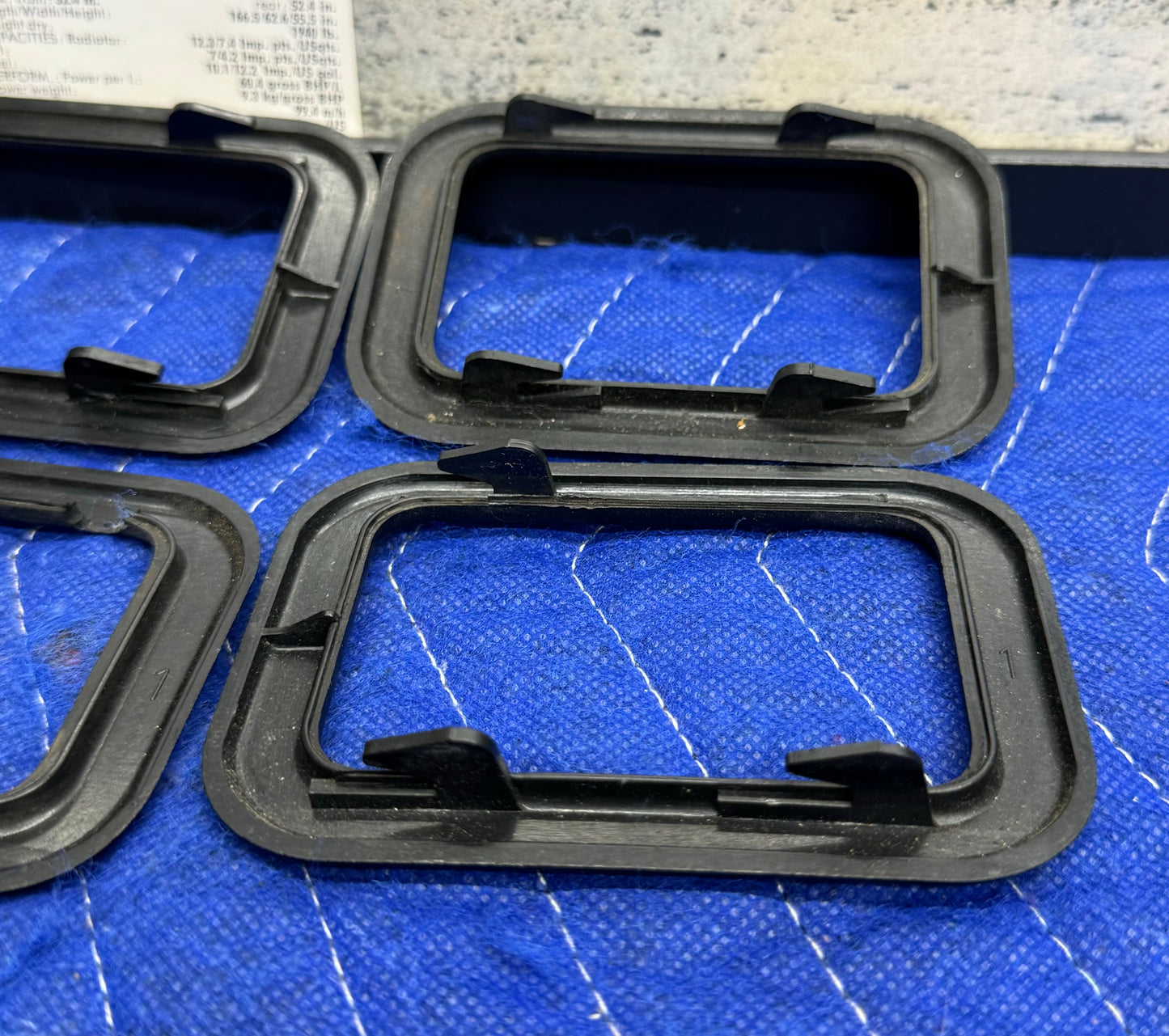BMW Black Interior Door Handle Cover Set of 4