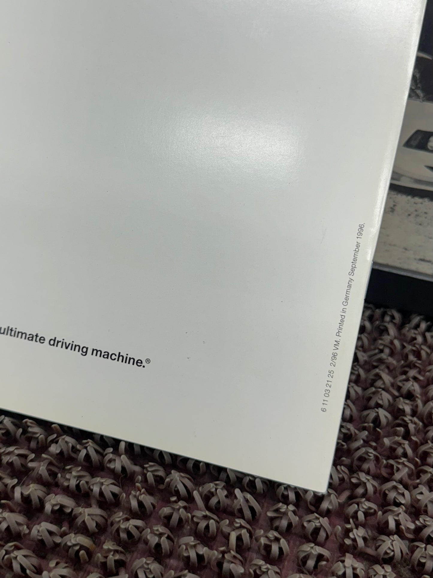 BMW E36 318i 328i Convertible 1996 Booklet