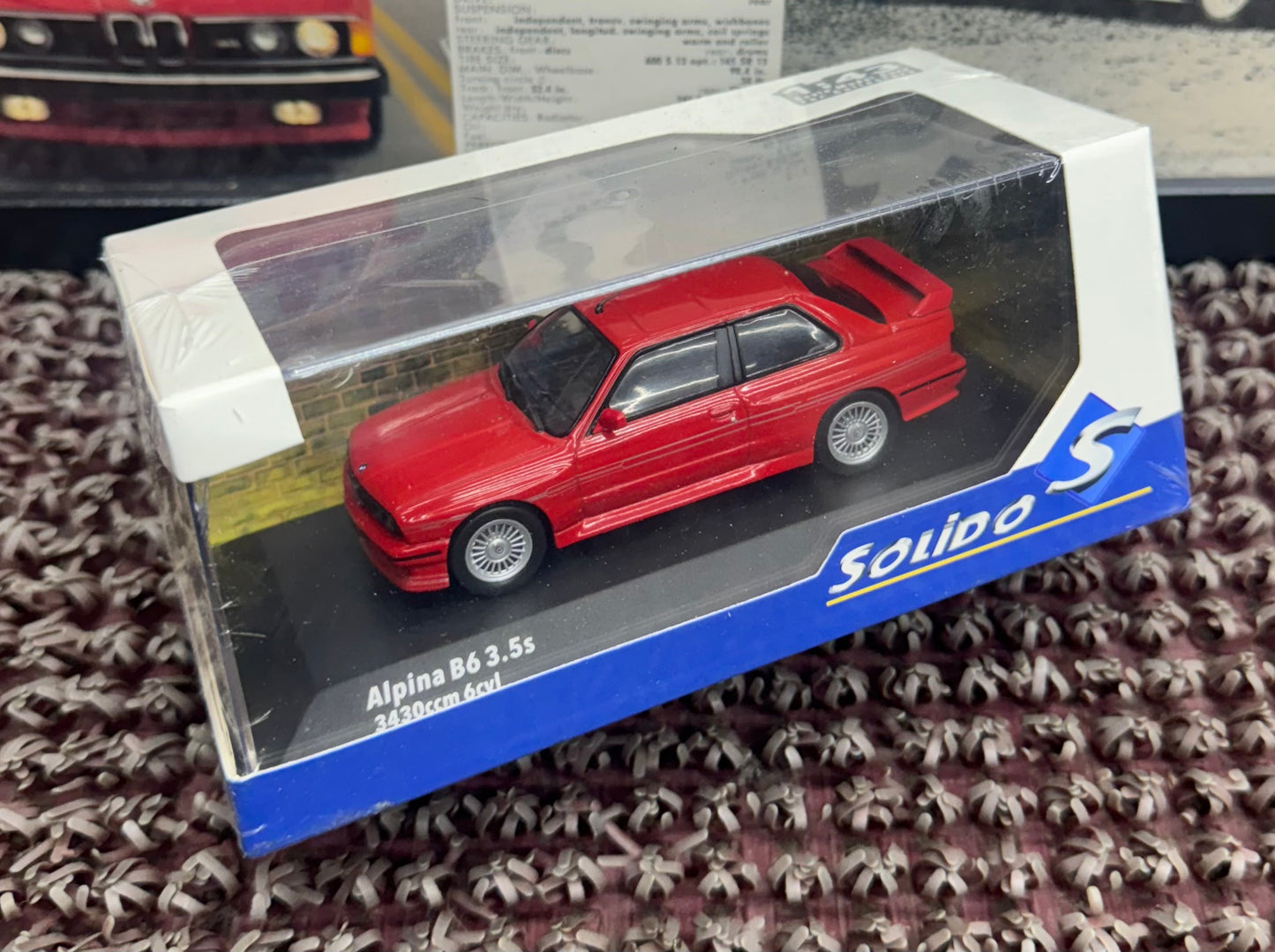 BMW E30 Alpina B6 3.5s Solido 1/43 Scale
