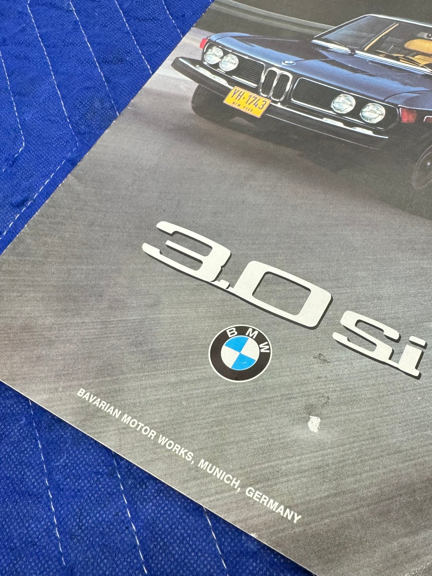 70’s BMW E9 3.0Si Fold Out Brochure Booklet
