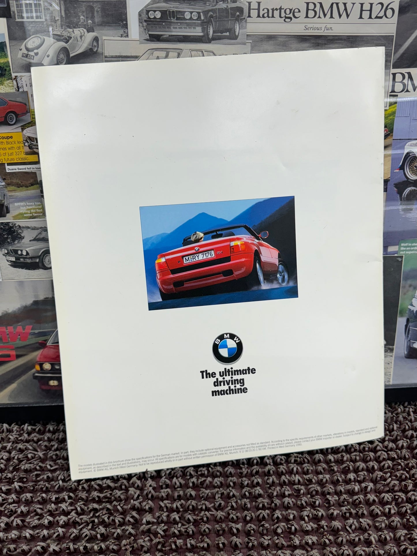 BMW Z1 1990 Booklet