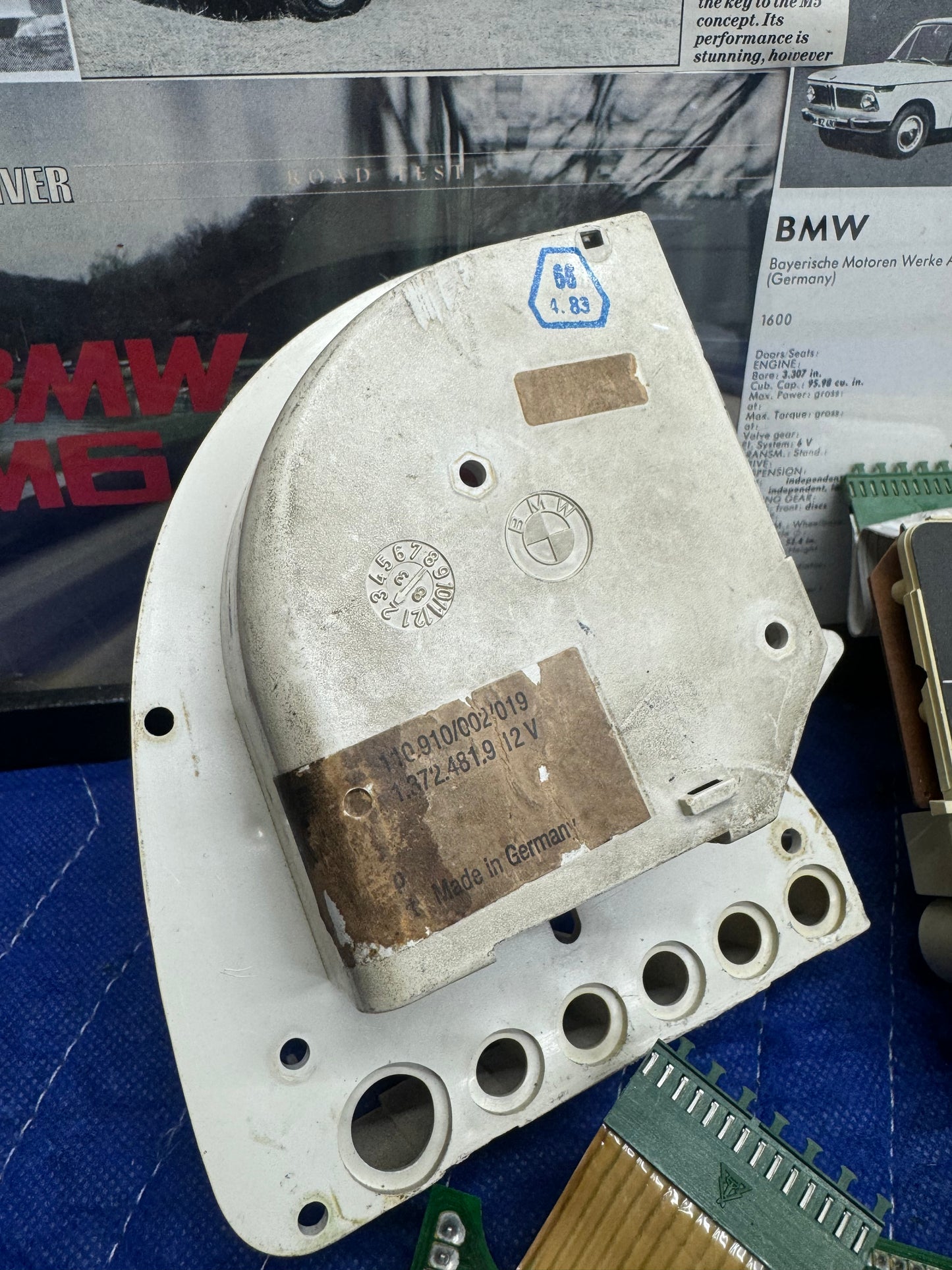 BMW E28 Instrument Gauge Cluster Misc. Parts Lot