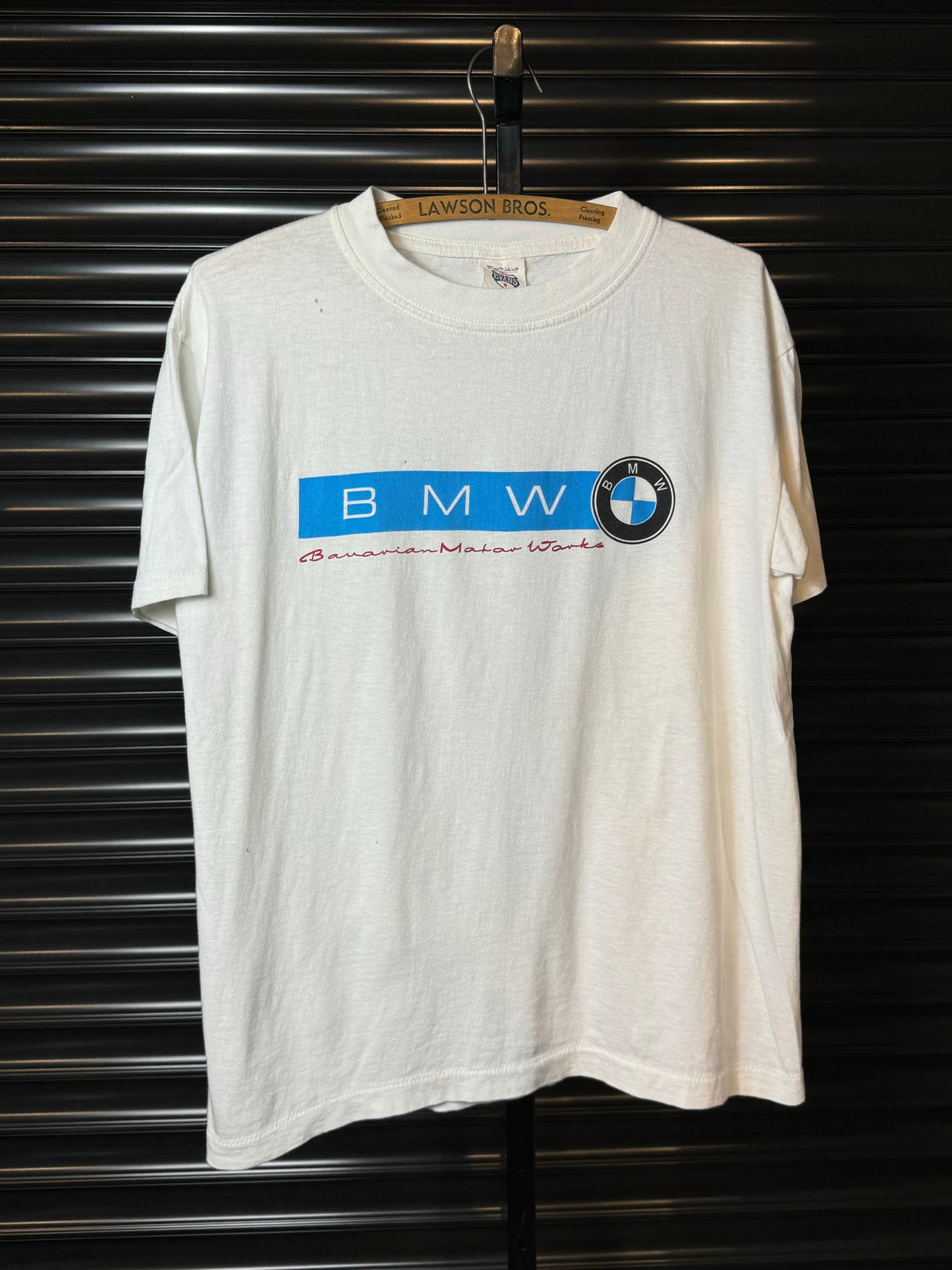 80’s BMW Bavarian Motor Works Spell Out Tee - Large