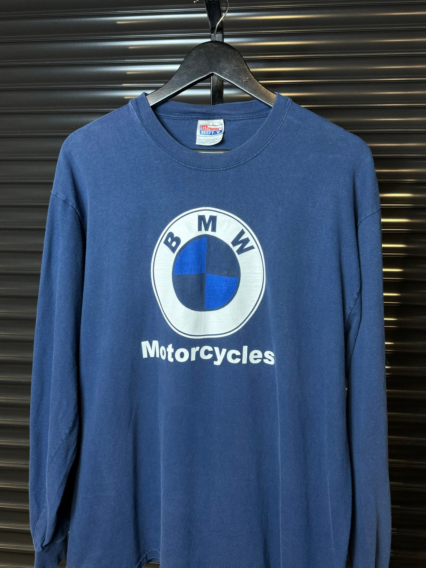Vintage BMW Motorcycles Navy Long Sleeve Tee - Large