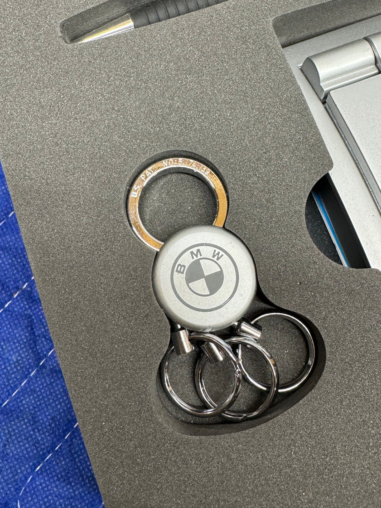Vintage BMW Technology Promotional Calendar Calculator Keychain Accessory Set