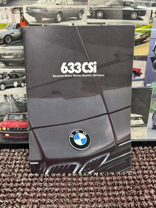 BMW E24 633CSI Booklet 1981