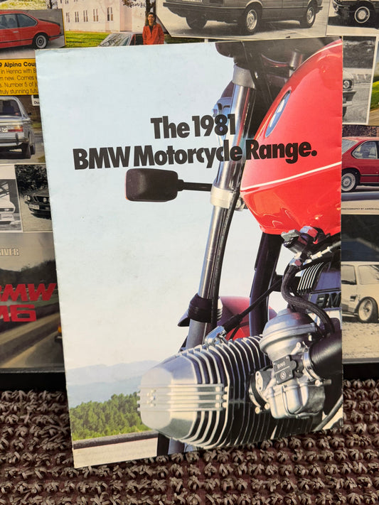 BMW Motorcycle Range 1981 Booklet