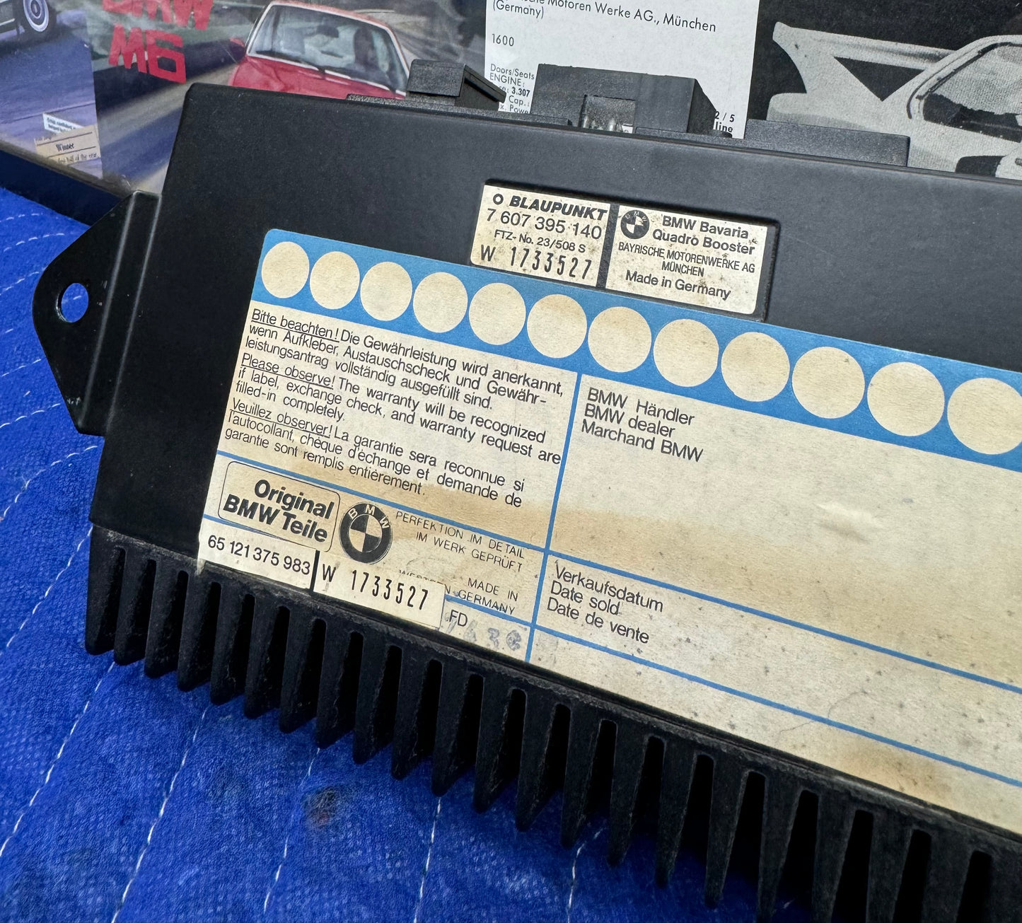 BMW Blaupunkt Premium Stereo  OEM Amplifier - 65121375983