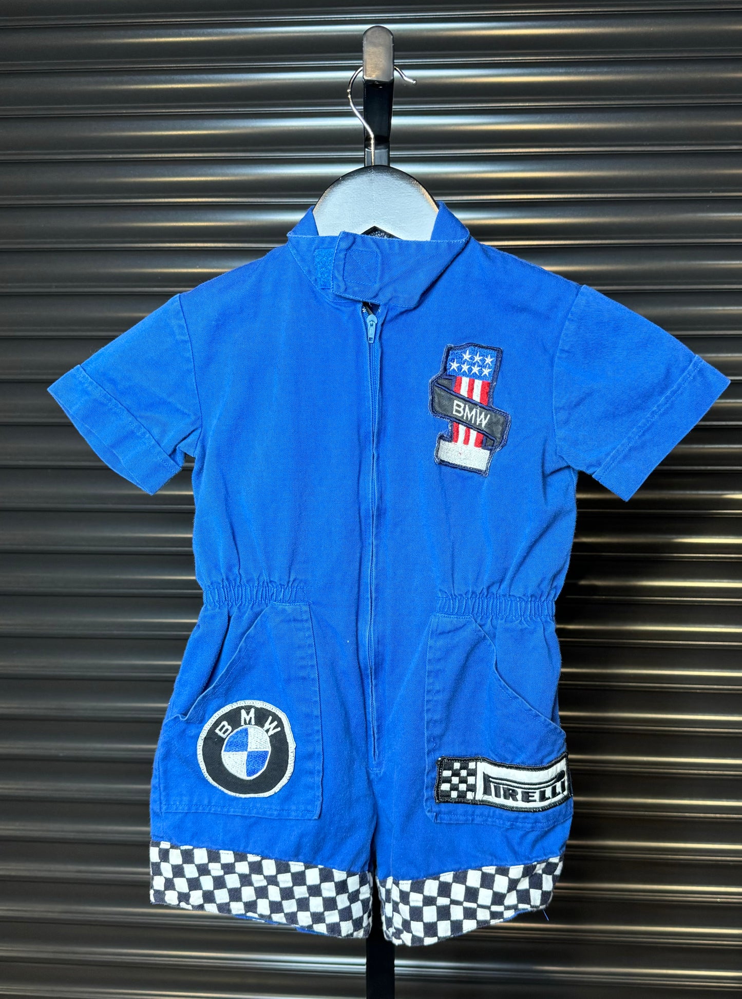 Vintage BMW Kids Mechanic Racing Coveralls - Size 4