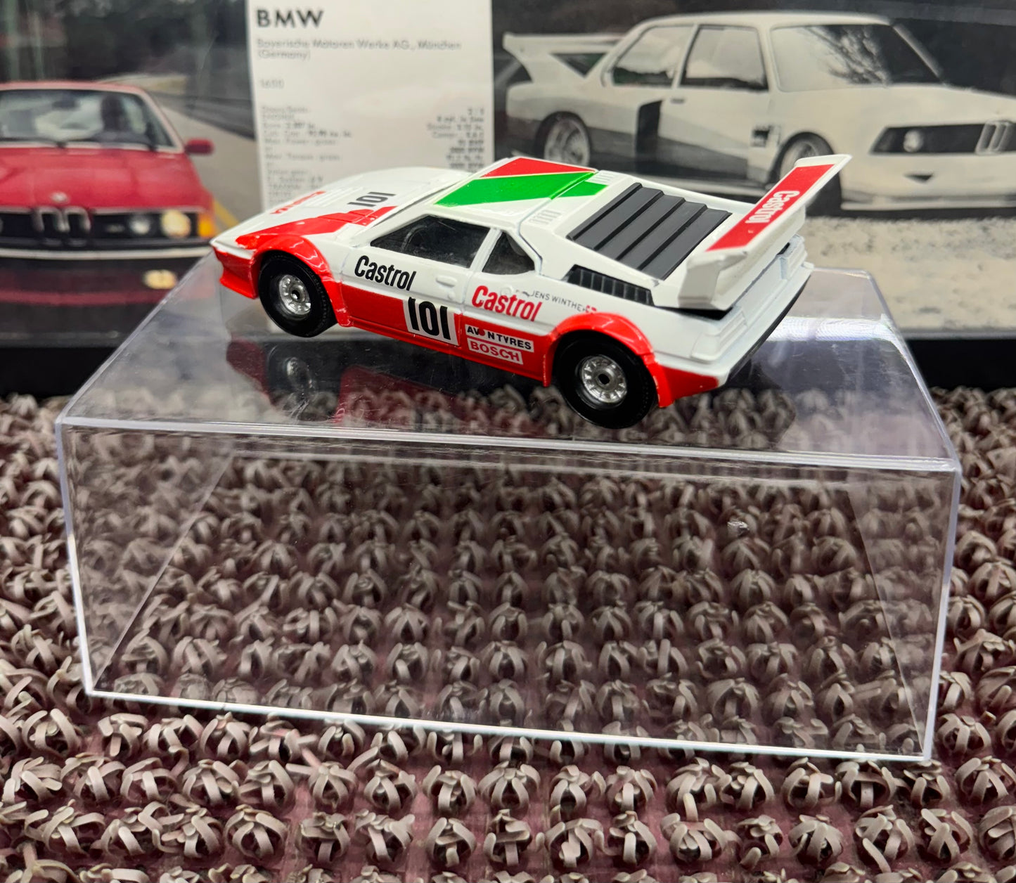 Vintage BMW M1 Pro Car Team Castrol 1:43 Scale