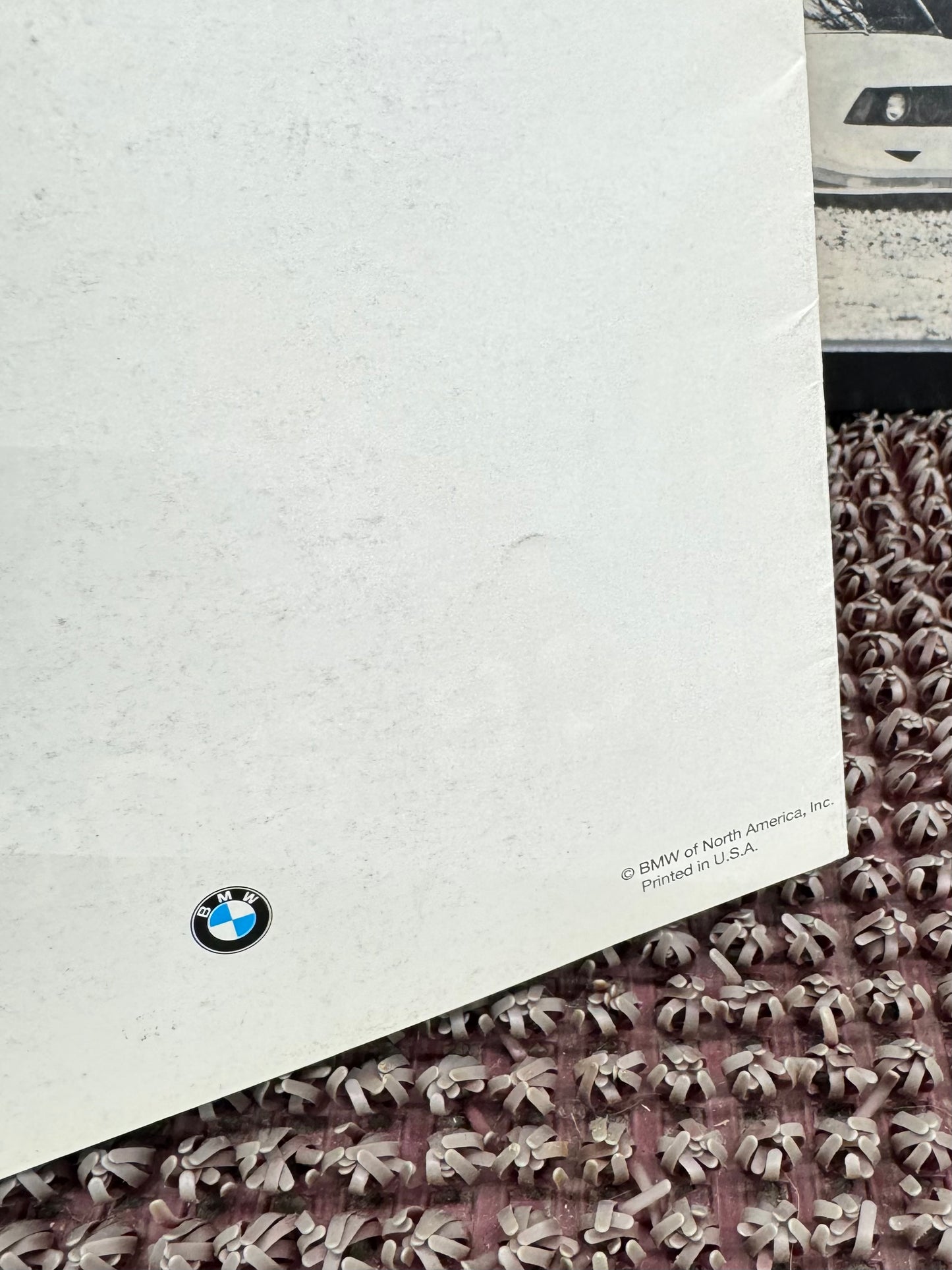 BMW E36 Poster 1992 Fold Out Brochure