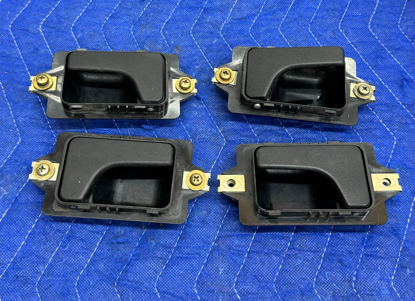 BMW Interior Door Handles + Black Covers Complete Set