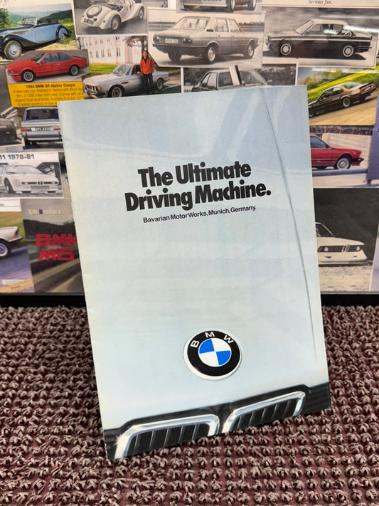 BMW “The Ultimate Driving Machine” 1981 20-Page Booklet