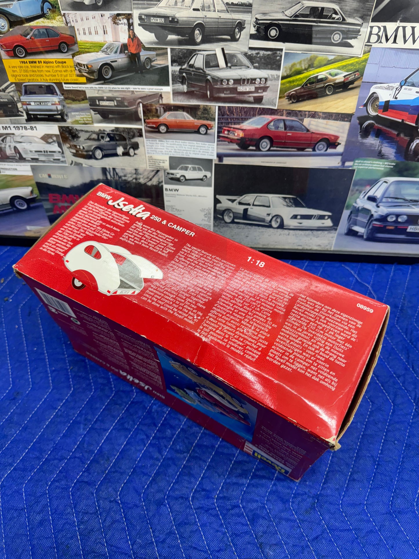 Vintage Isetta 250 & Camper Revell Red 1/18 Scale Diecast