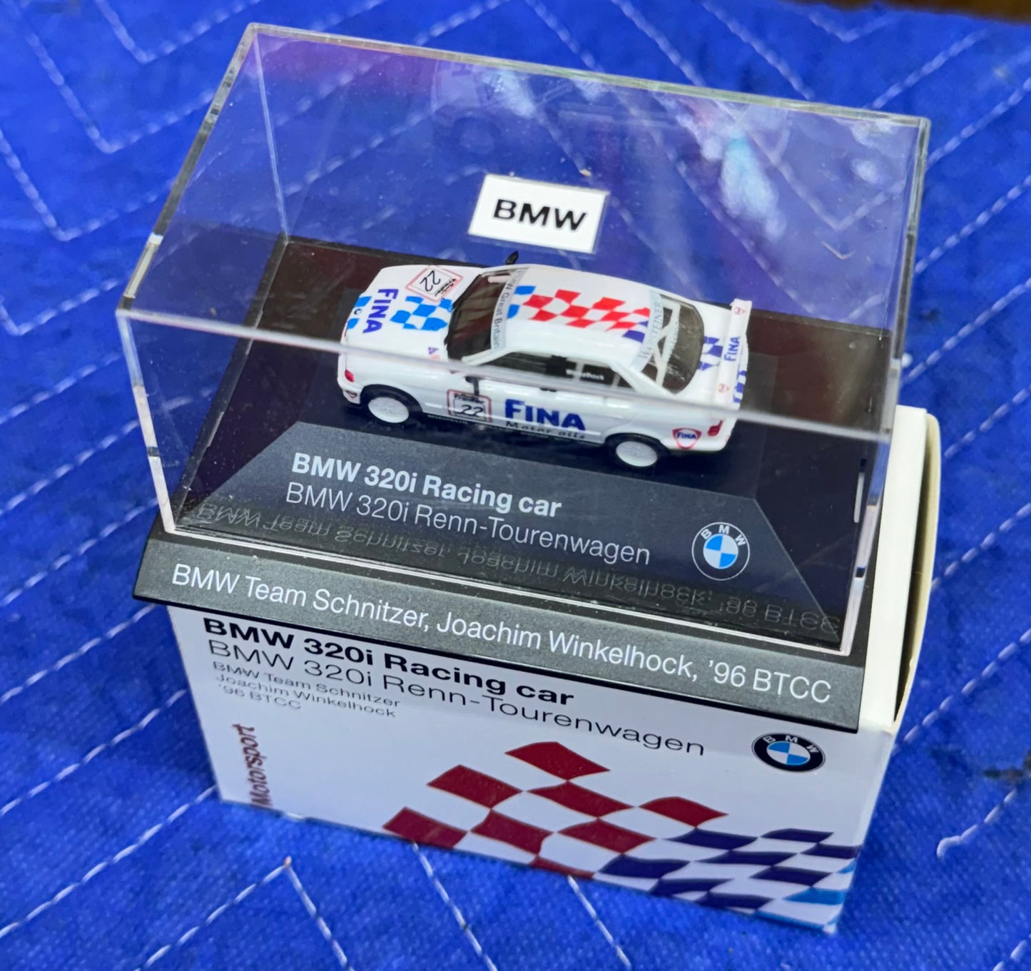 BMW E36 320i Race Car Fina ‘96 BTCC 1:87 Scale