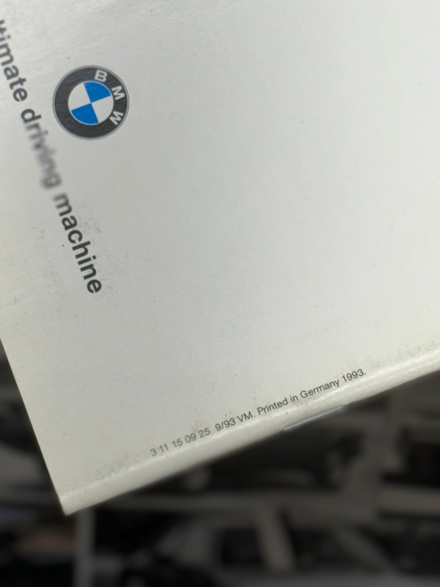BMW 1994 Booklet