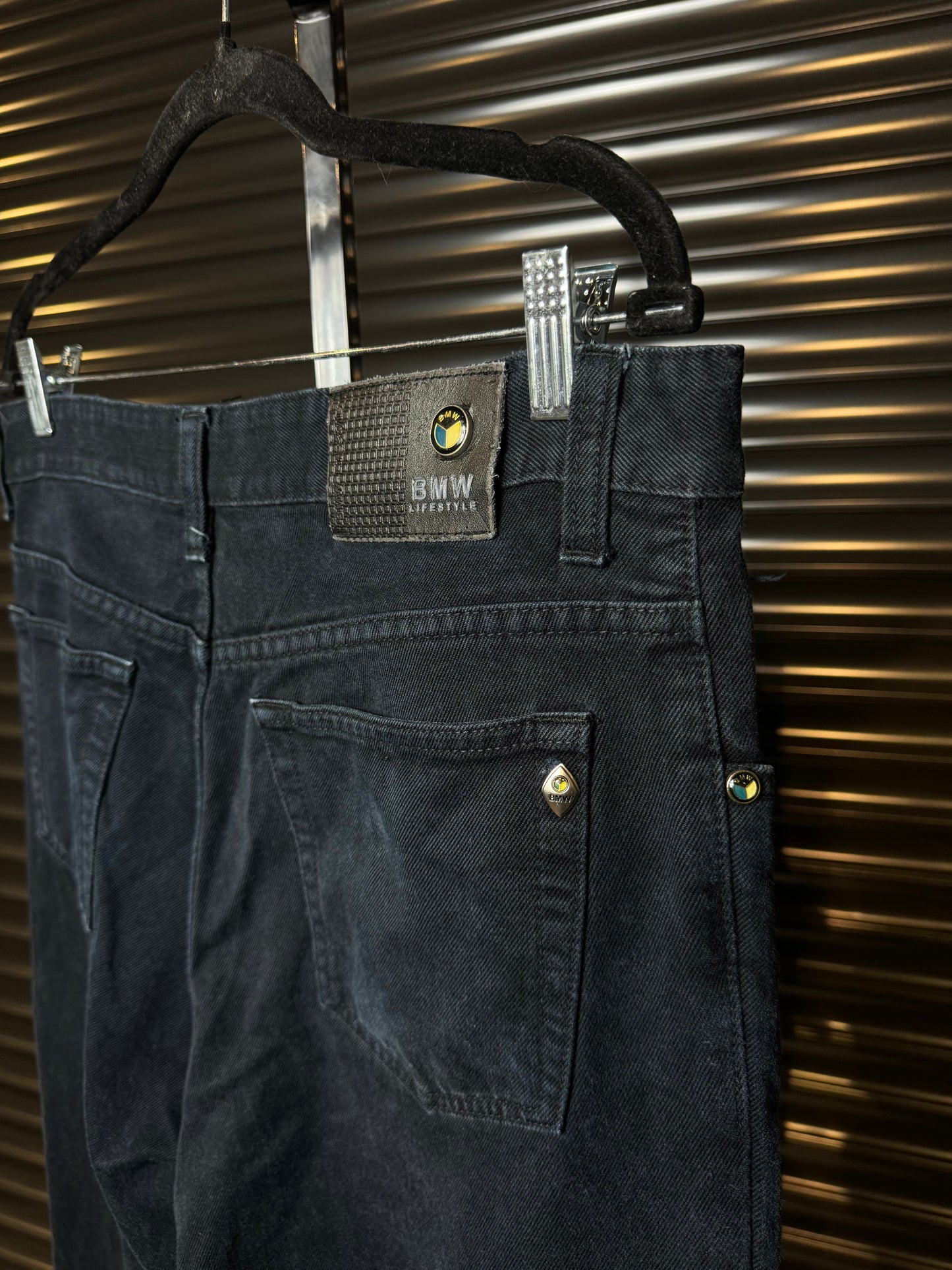 Vintage BMW Black Straight Leg Denim Jeans - 34x32