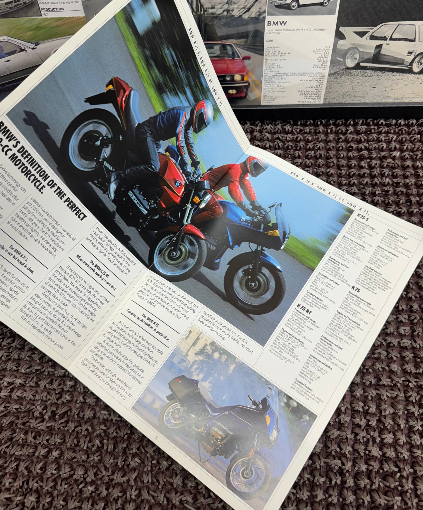 BMW Motorcycles 1990 K-Series Range Booklet