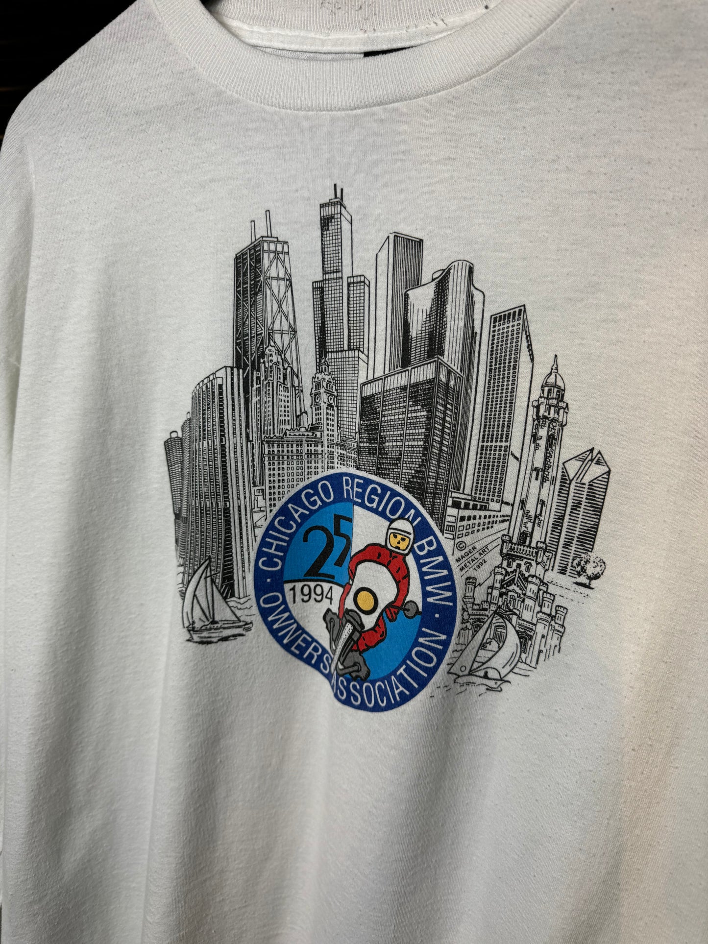 Vintage BMW Motorcycles Chicago 1994 Longsleeve Tee - 3XL