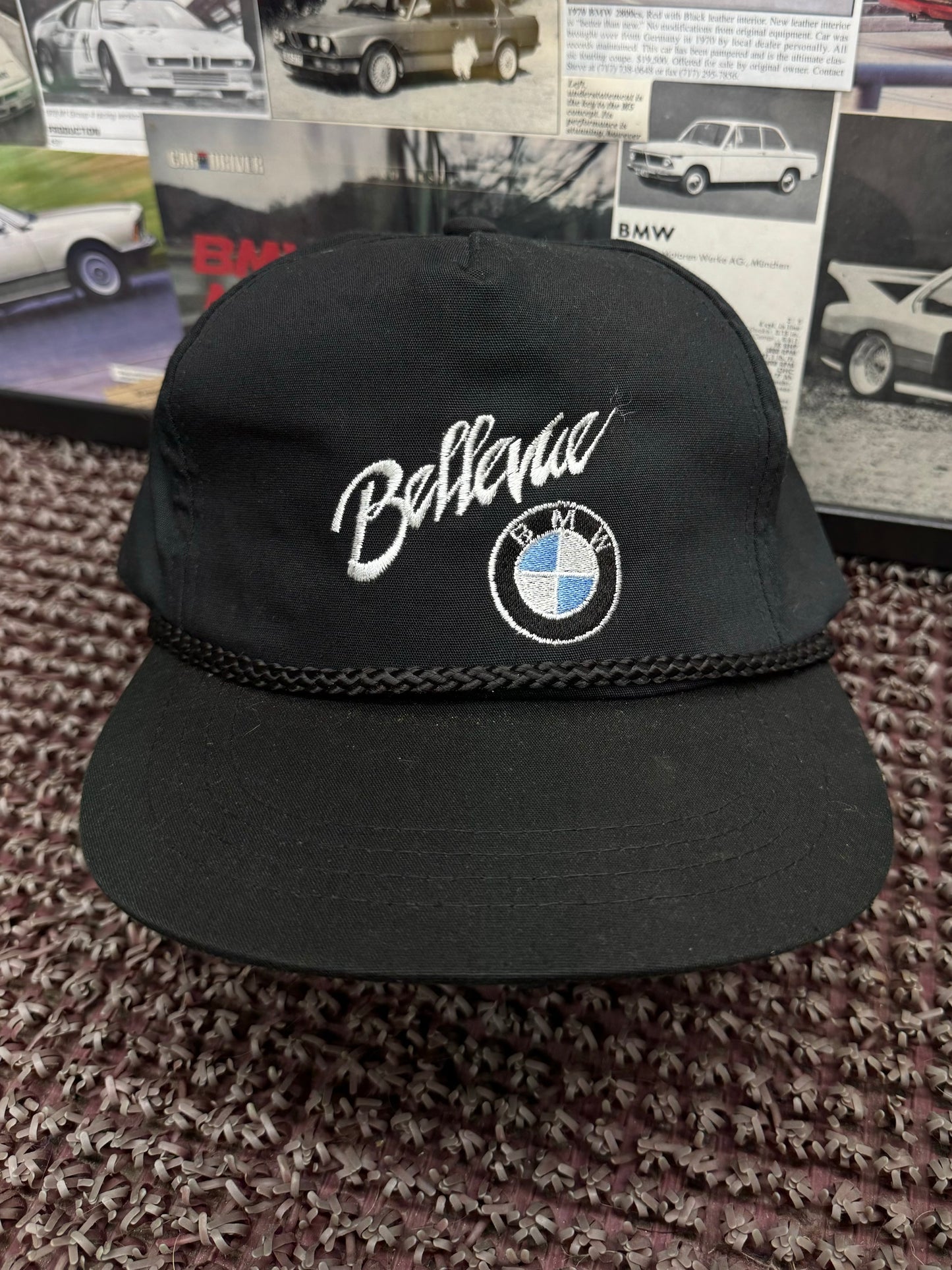 Vintage BMW Believe Embroidered SnapBack Hat