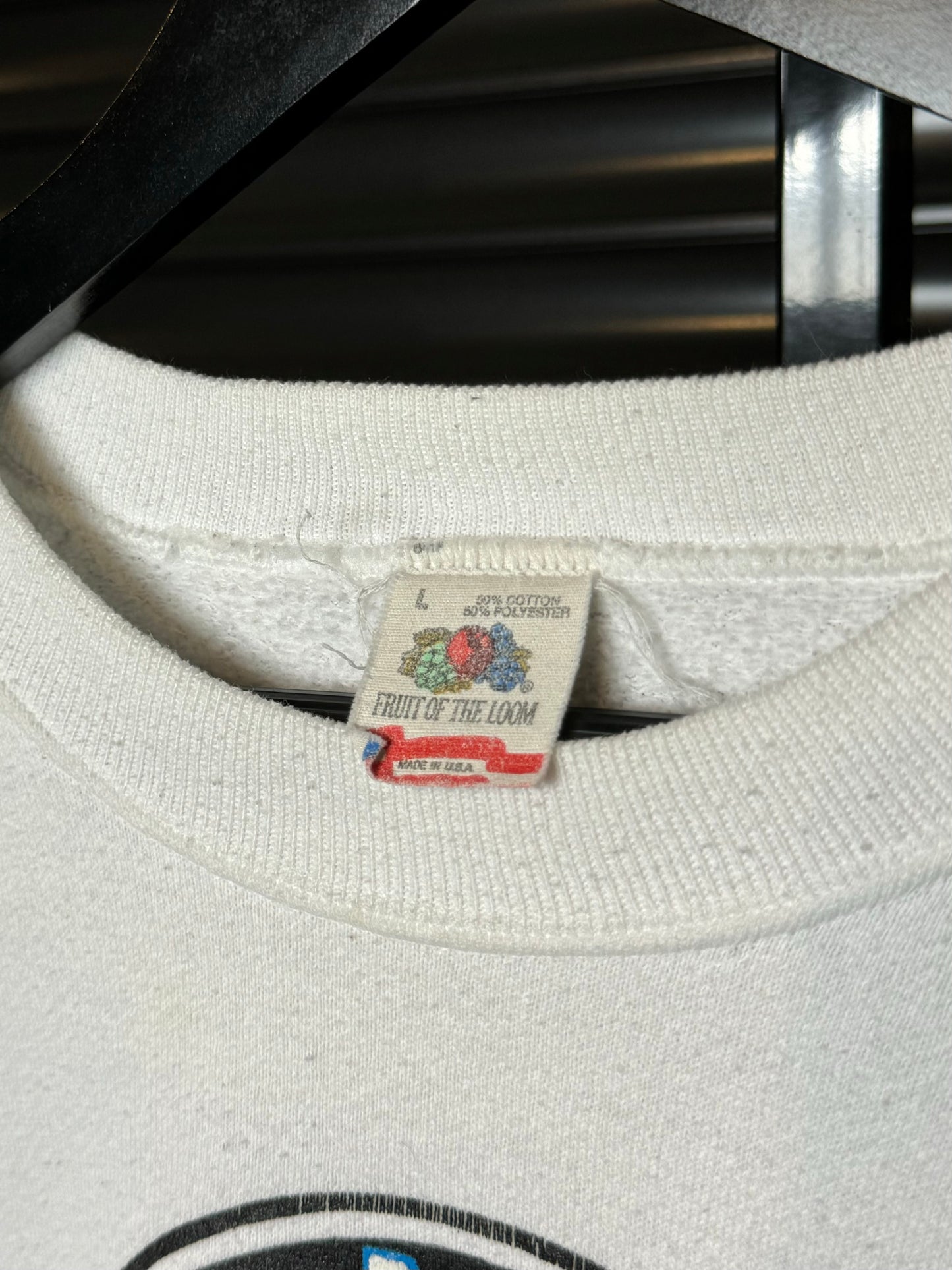 80’s BMW Roundel Sleeve Spellout Crewneck - Large