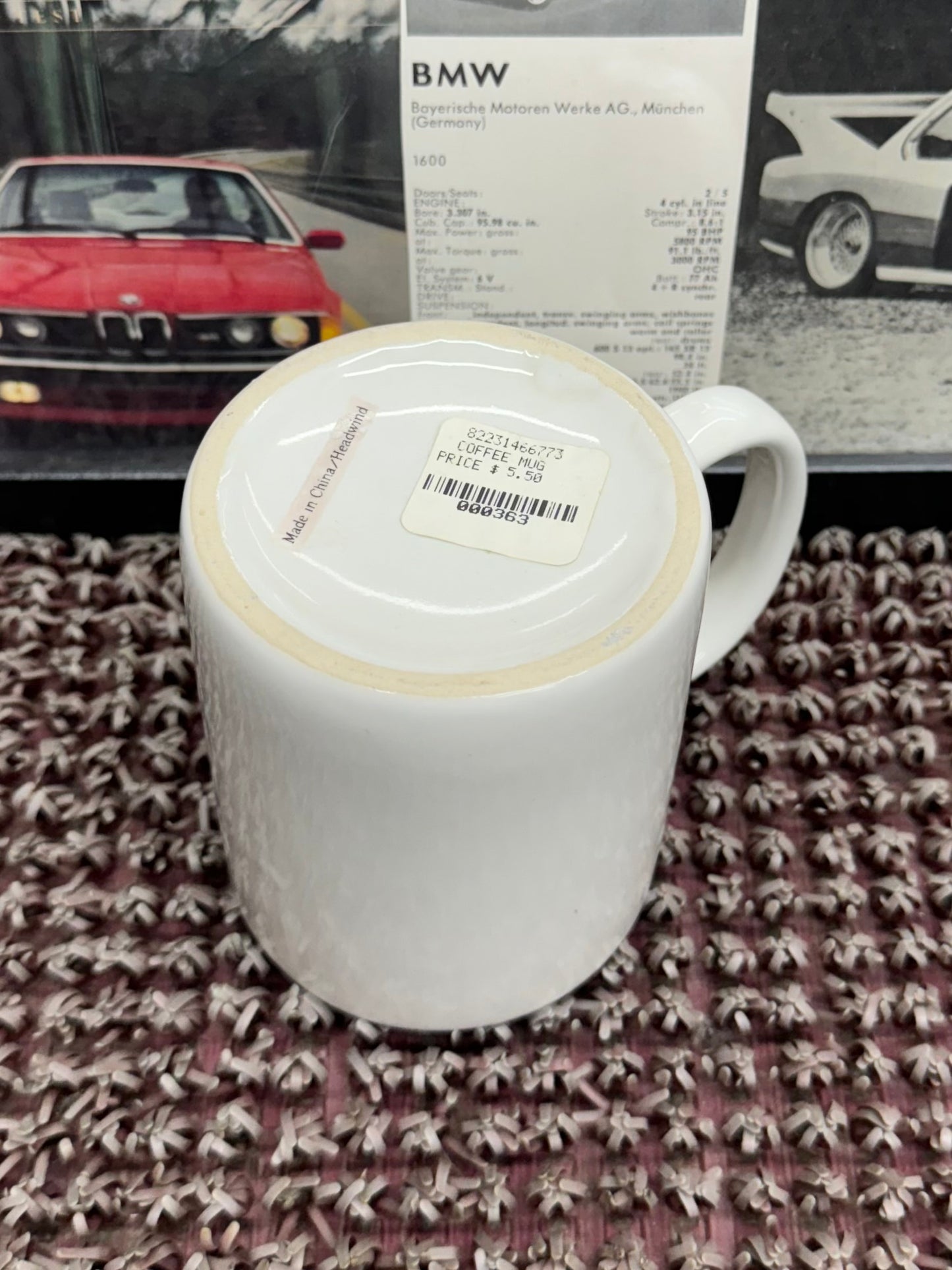 Vintage BMW Roundel Ceramic Coffee Mug