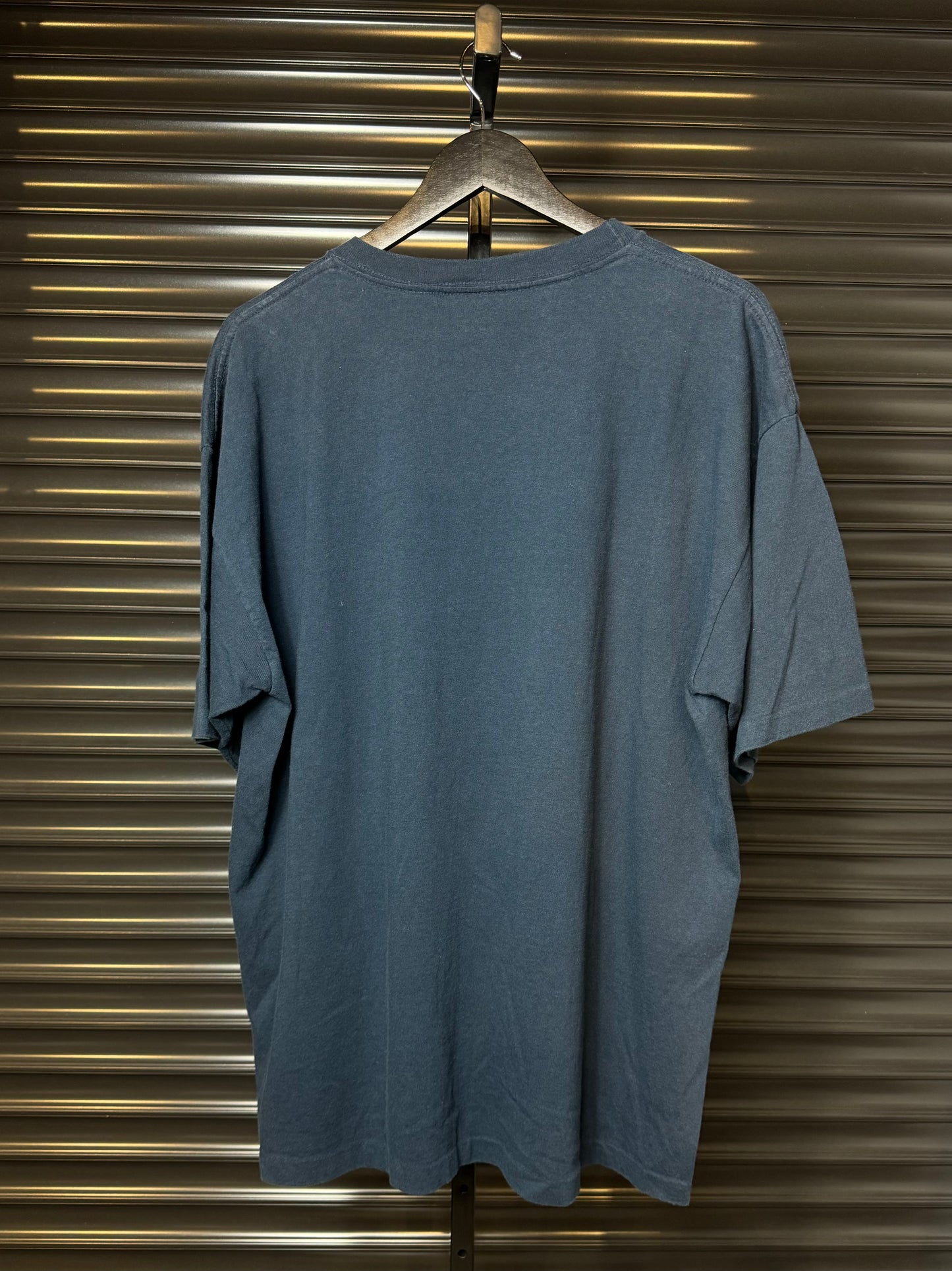 Vintage BOSCH Spellout Navy Tee - XL