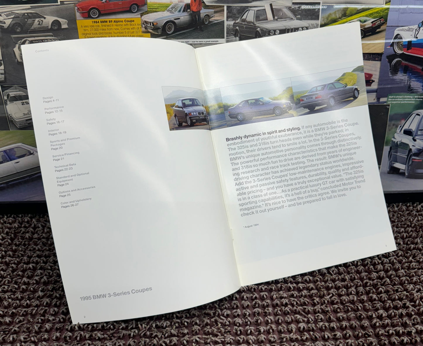 BMW E36 3-Series Coupe 1995 Booklet