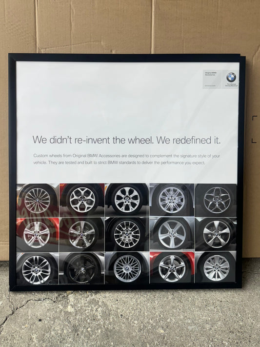 BMW Motorsport Accessories 2009 Wheels Dealer Poster - 24x24