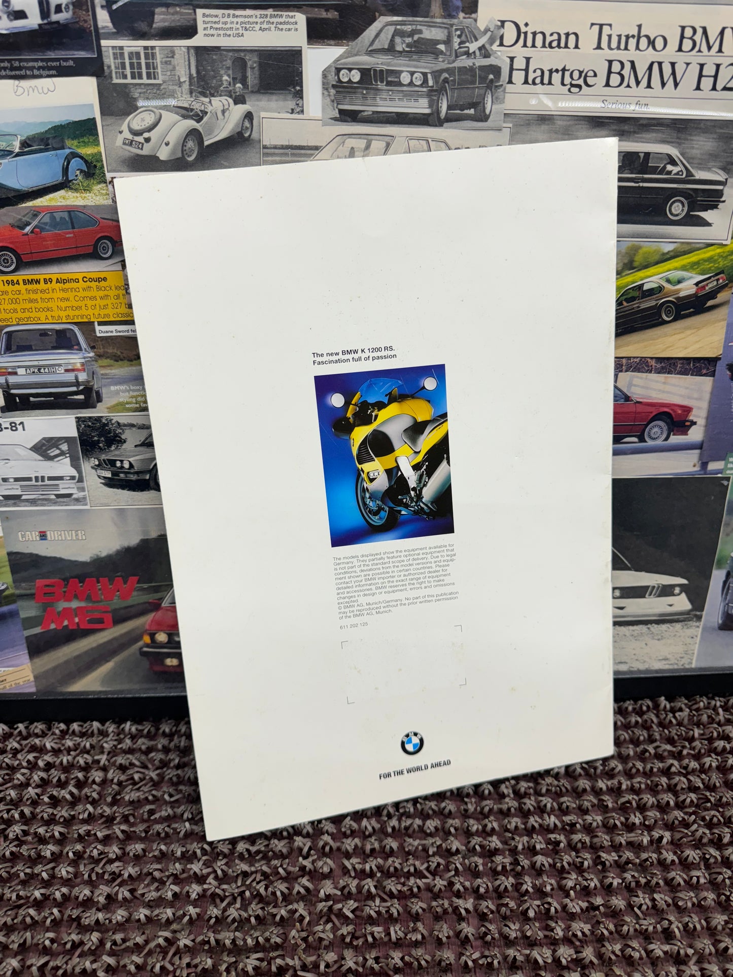 BMW Motorcycles K 1200 RS Booklet