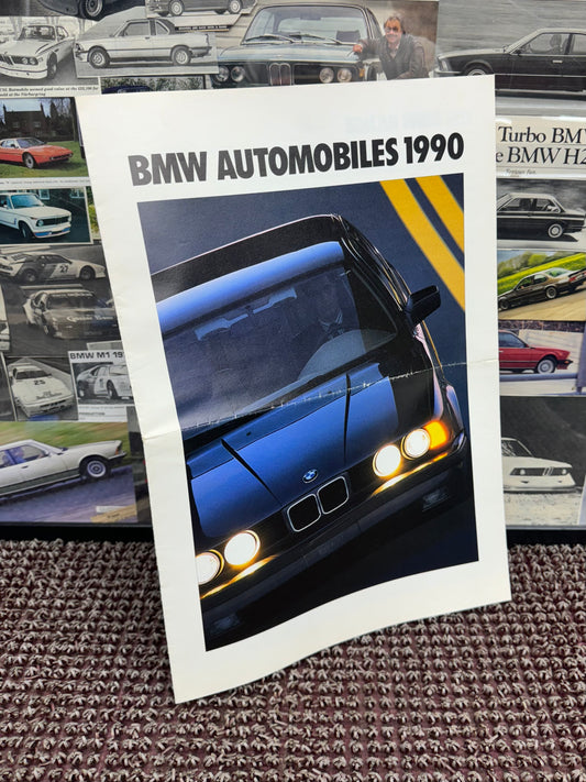 BMW M3 M5 M6 Poster Automobiles 1990 Fold Out Booklet