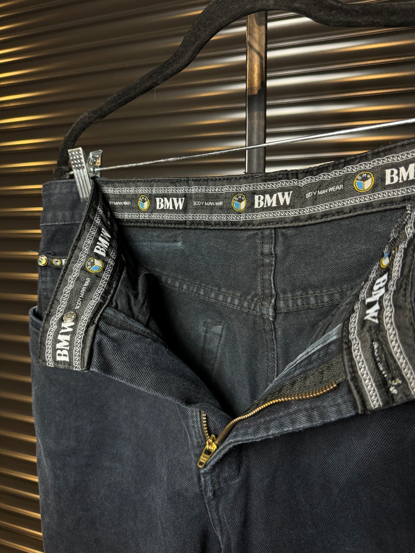 Vintage BMW Black Straight Leg Denim Jeans - 34x32