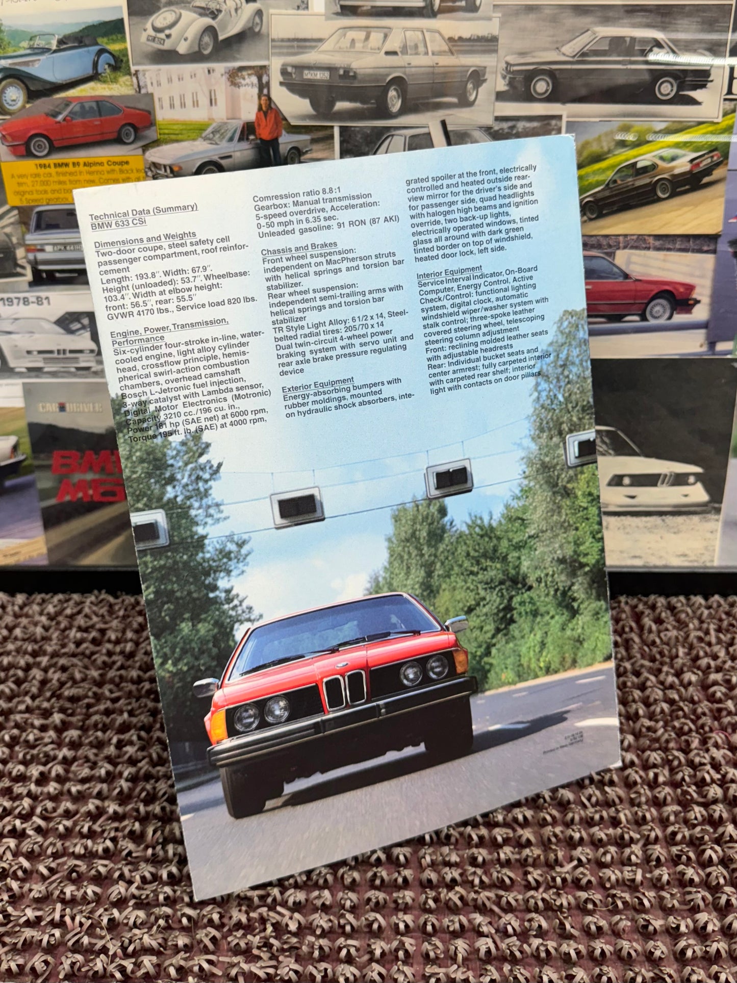 BMW E24 633CSI Booklet