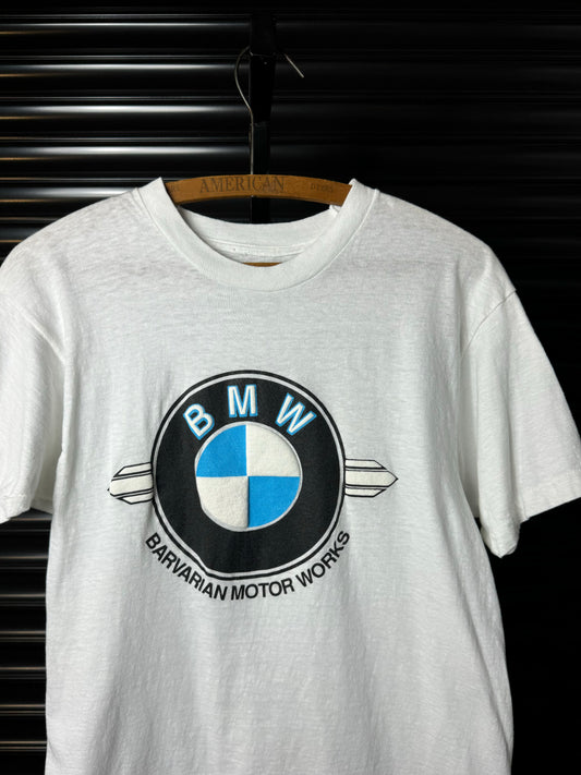 Vintage 80's BMW Puffprint Roundel Tee - Medium