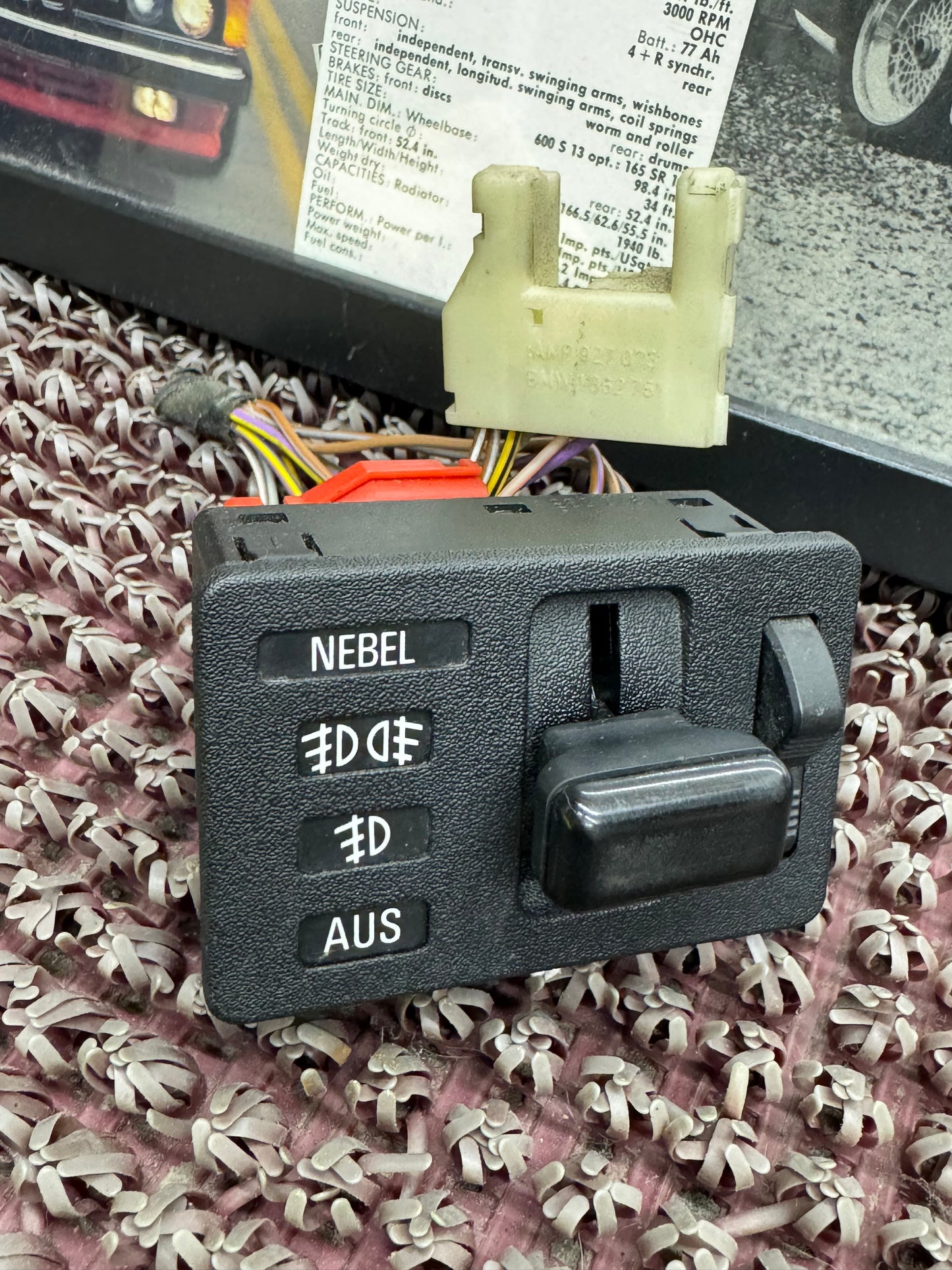 BMW German Fog Light Switch With Wiring