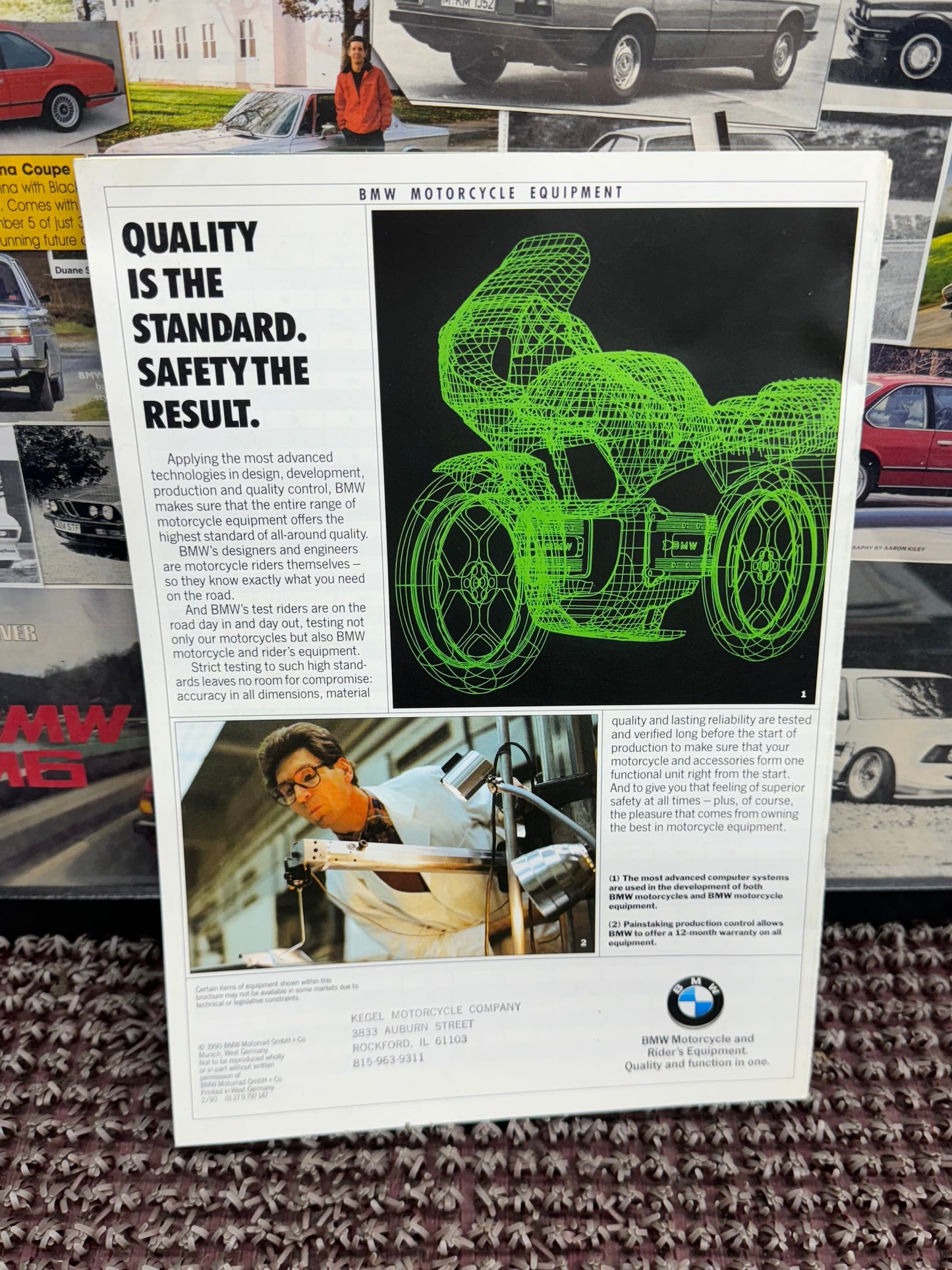 BMW Motorcycle Equipment 1990 Booklet