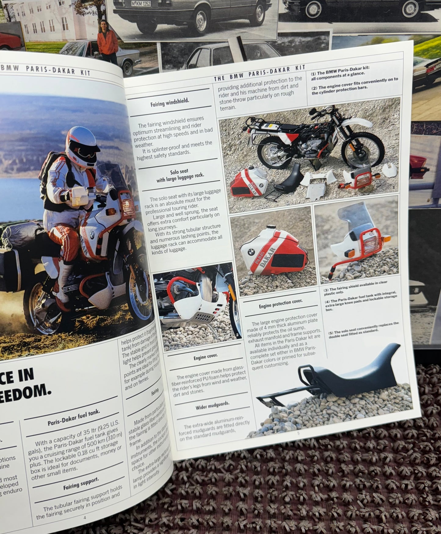BMW Motorcycle Equipment 1990 Booklet