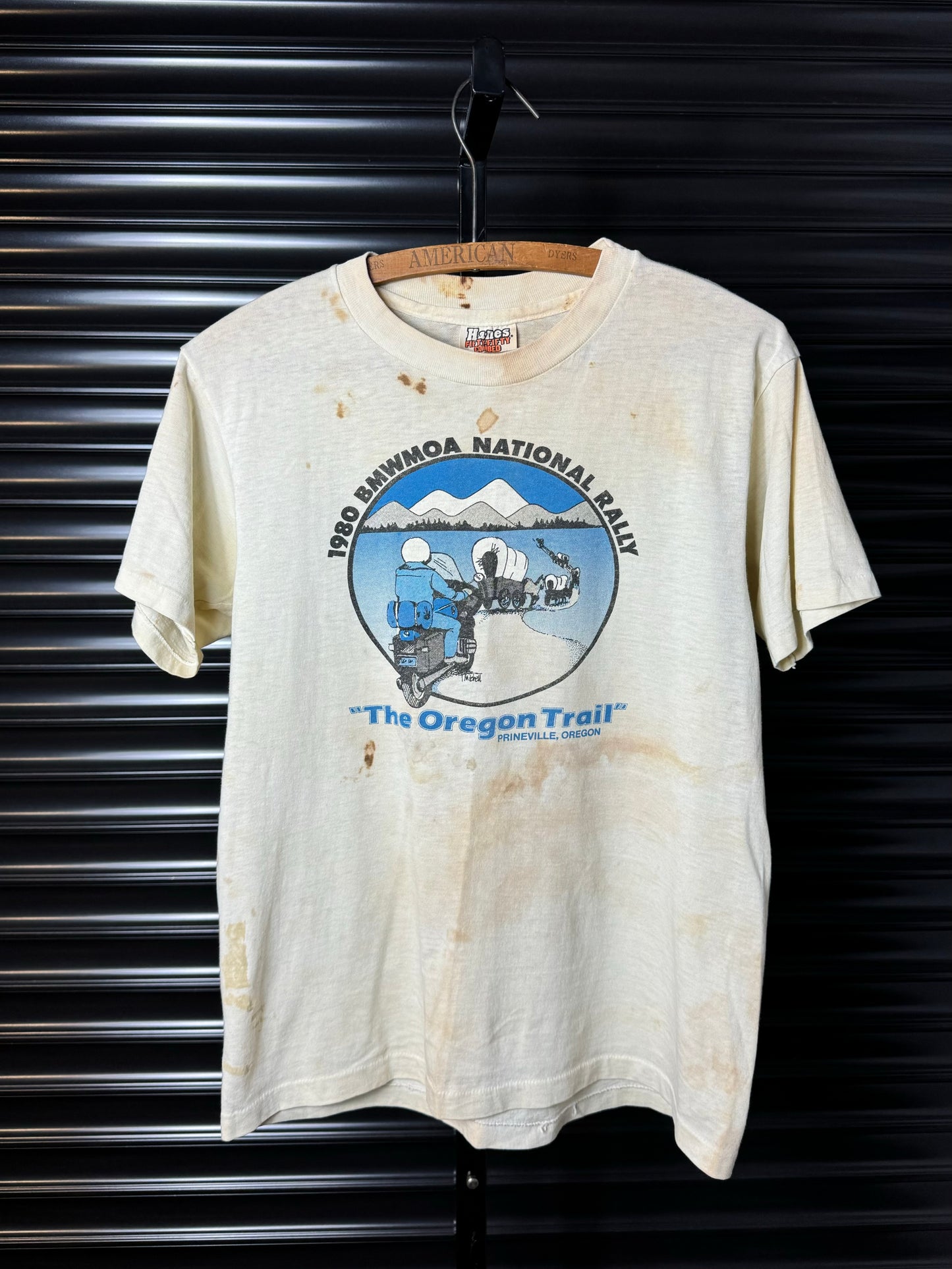 Vintage BMW Motorcycles 1980 Oregon Trail Tee - Medium