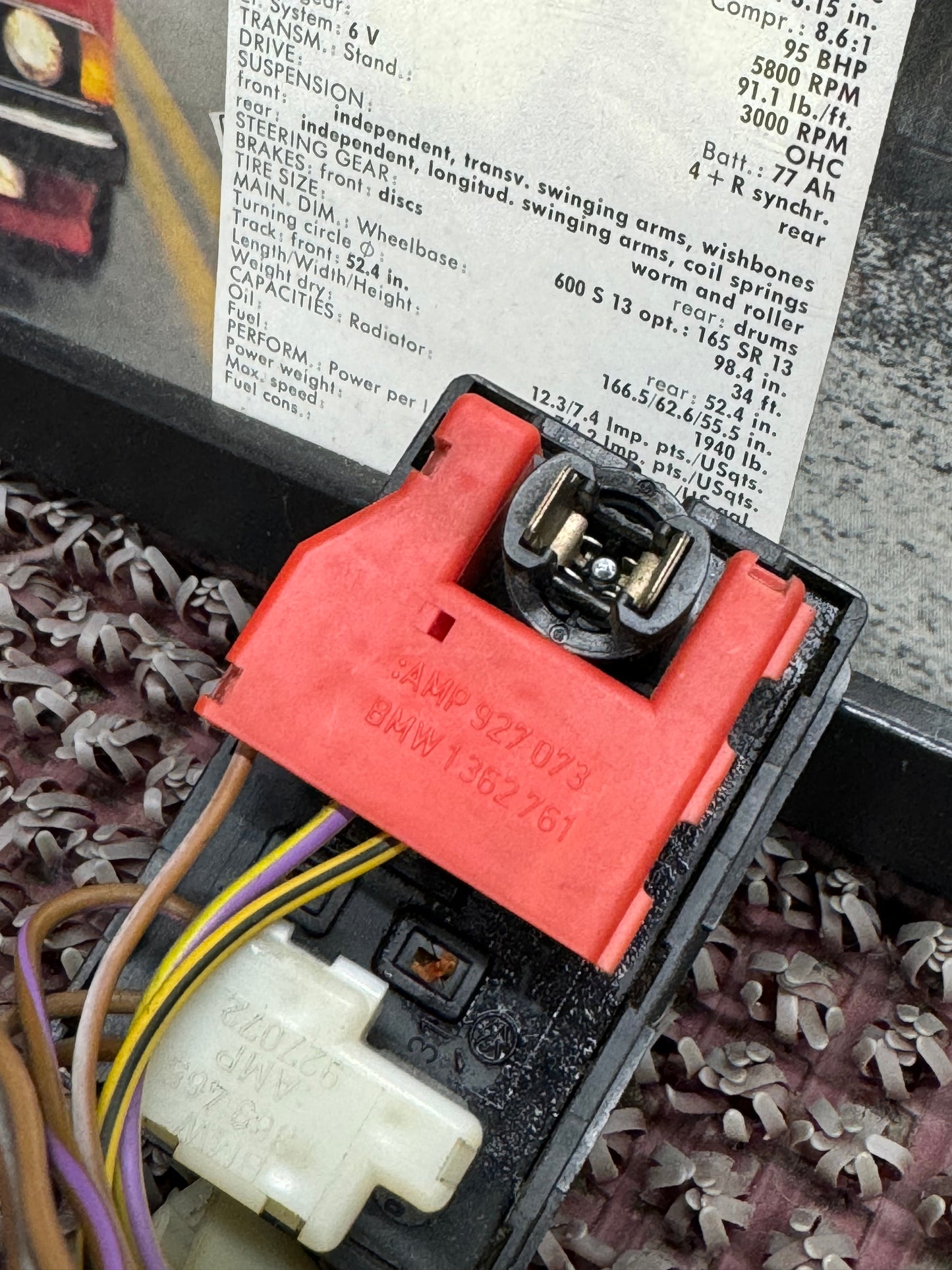 BMW German Fog Light Switch With Wiring