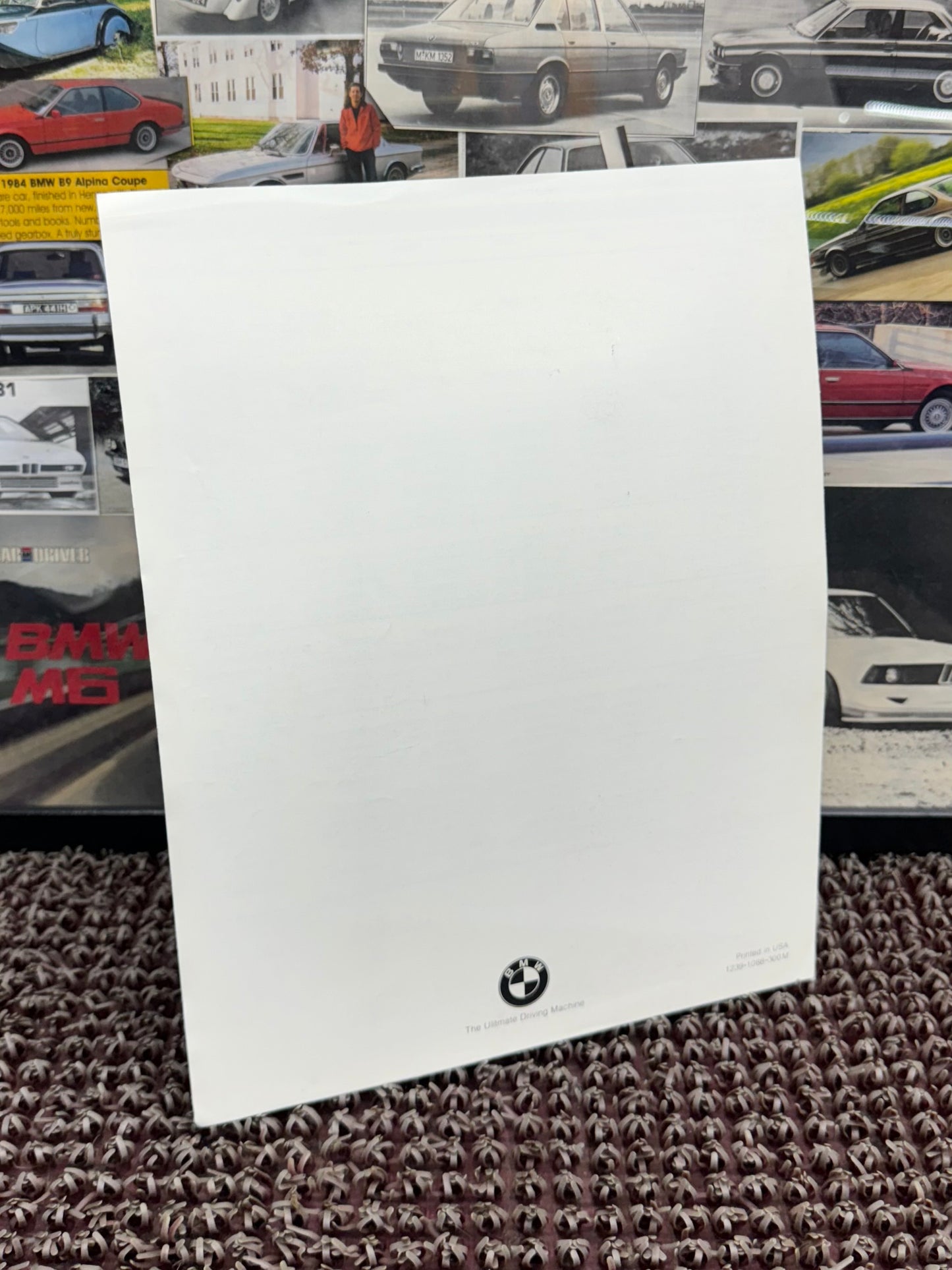 BMW 1989 Key Specifications Booklet