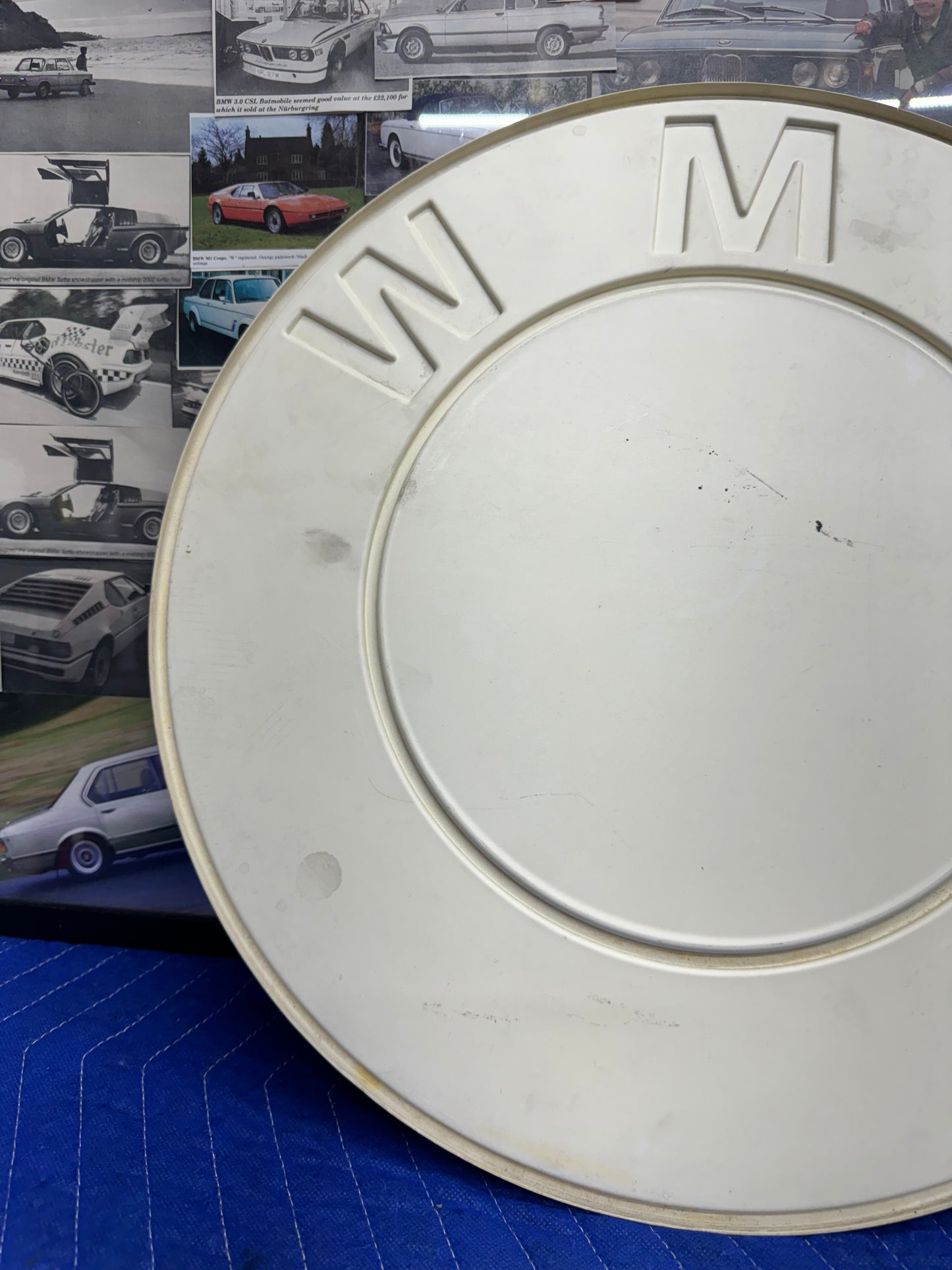 Vintage 70’s BMW Roundel Logo Dealer Sign 17 inches