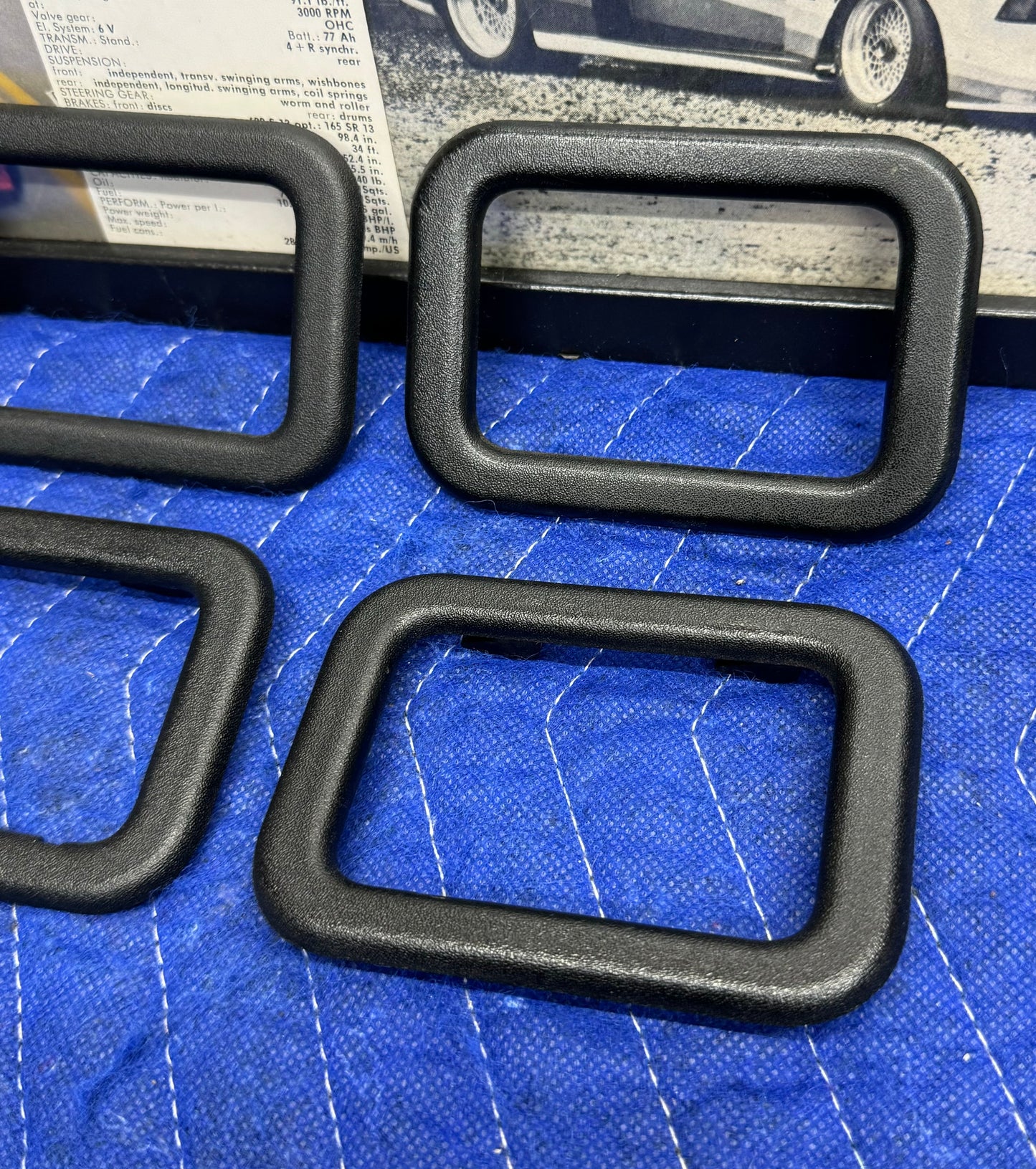 BMW Black Interior Door Handle Cover Set of 4