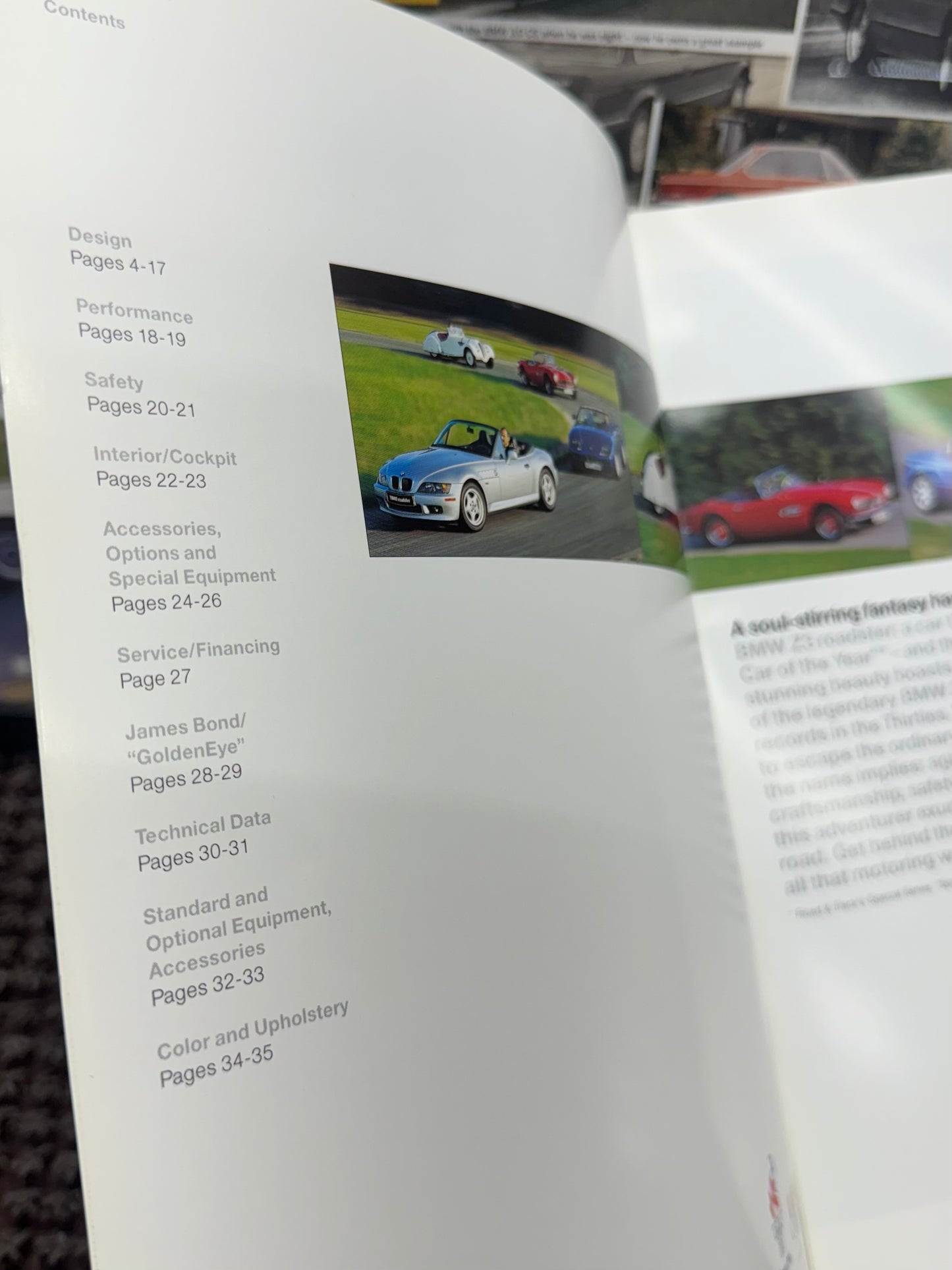 BMW Z3 Roadster Booklet 1996