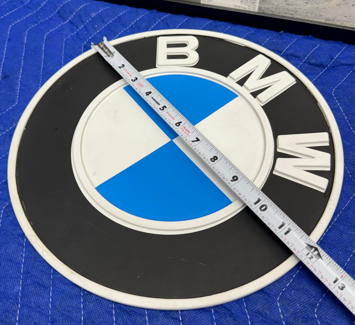 Vintage 70’s BMW Roundel Logo Dealer Sign 12 inches