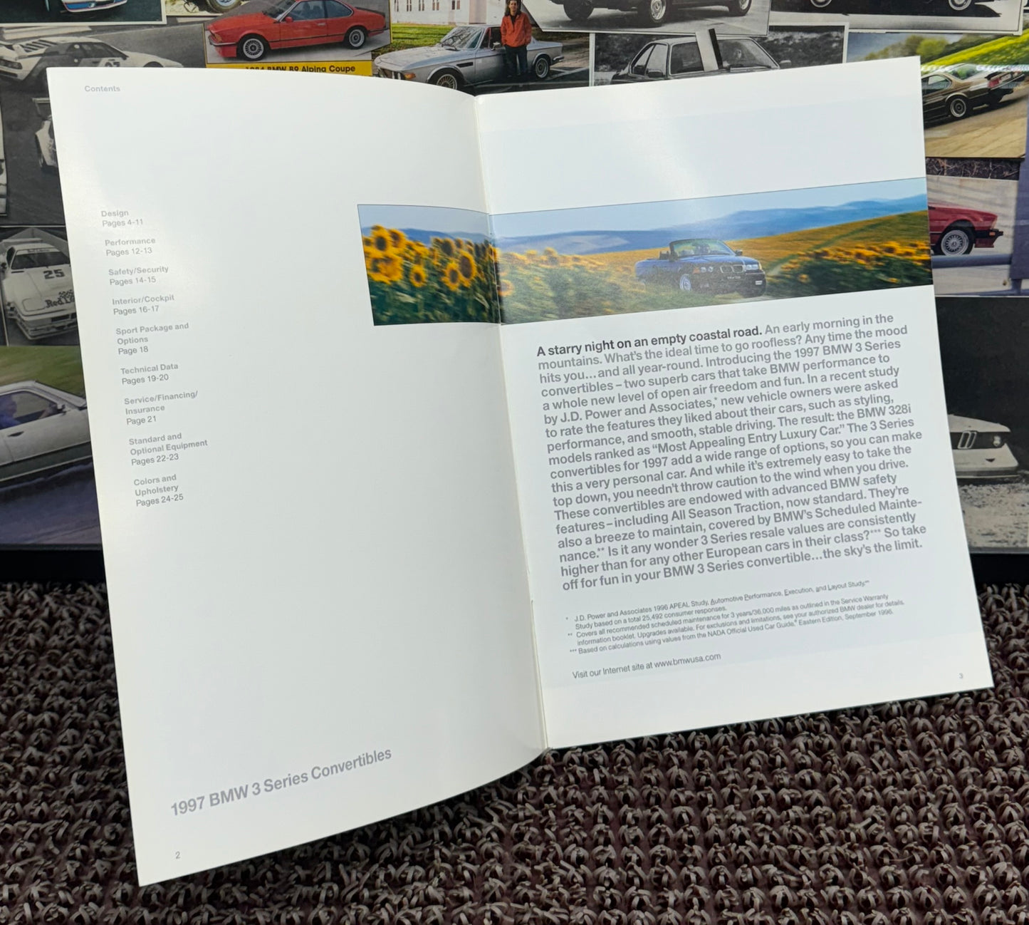 BMW E36 318i 328i Convertible 1996 Booklet
