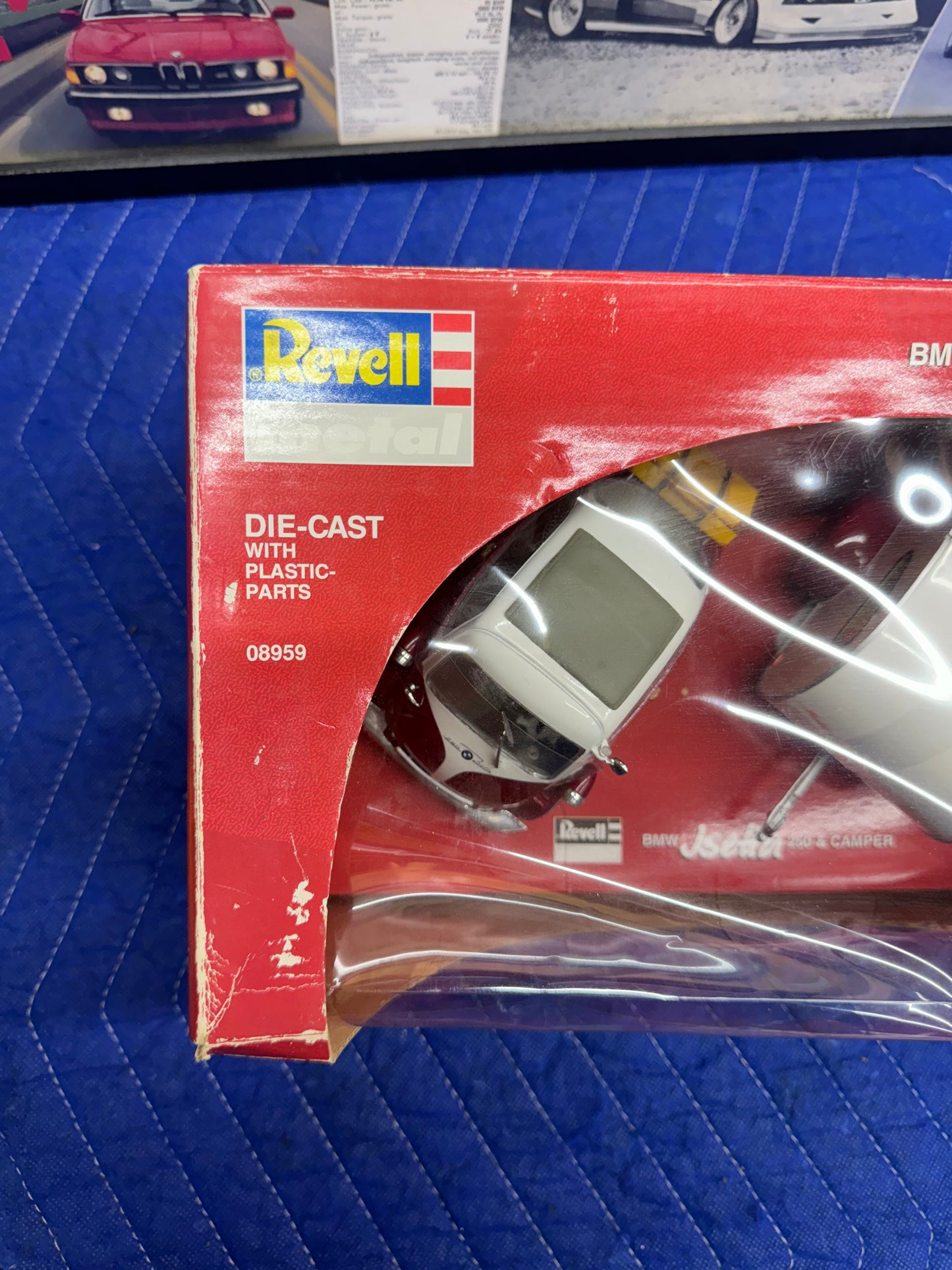 Vintage Isetta 250 & Camper Revell Red 1/18 Scale Diecast