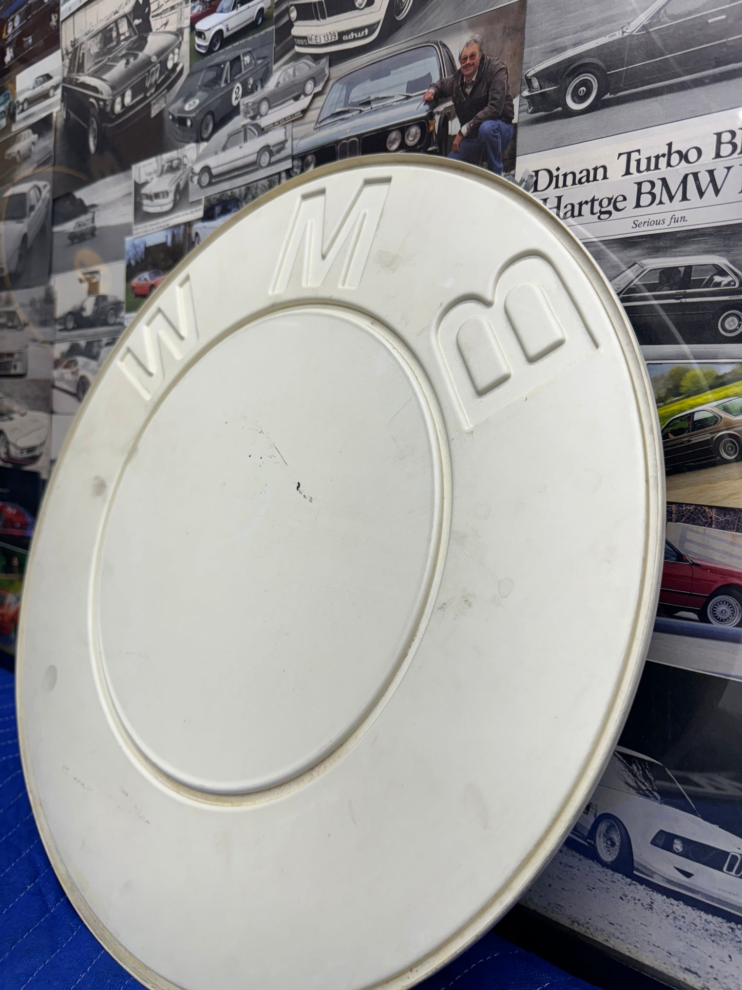 Vintage 70’s BMW Roundel Logo Dealer Sign 17 inches