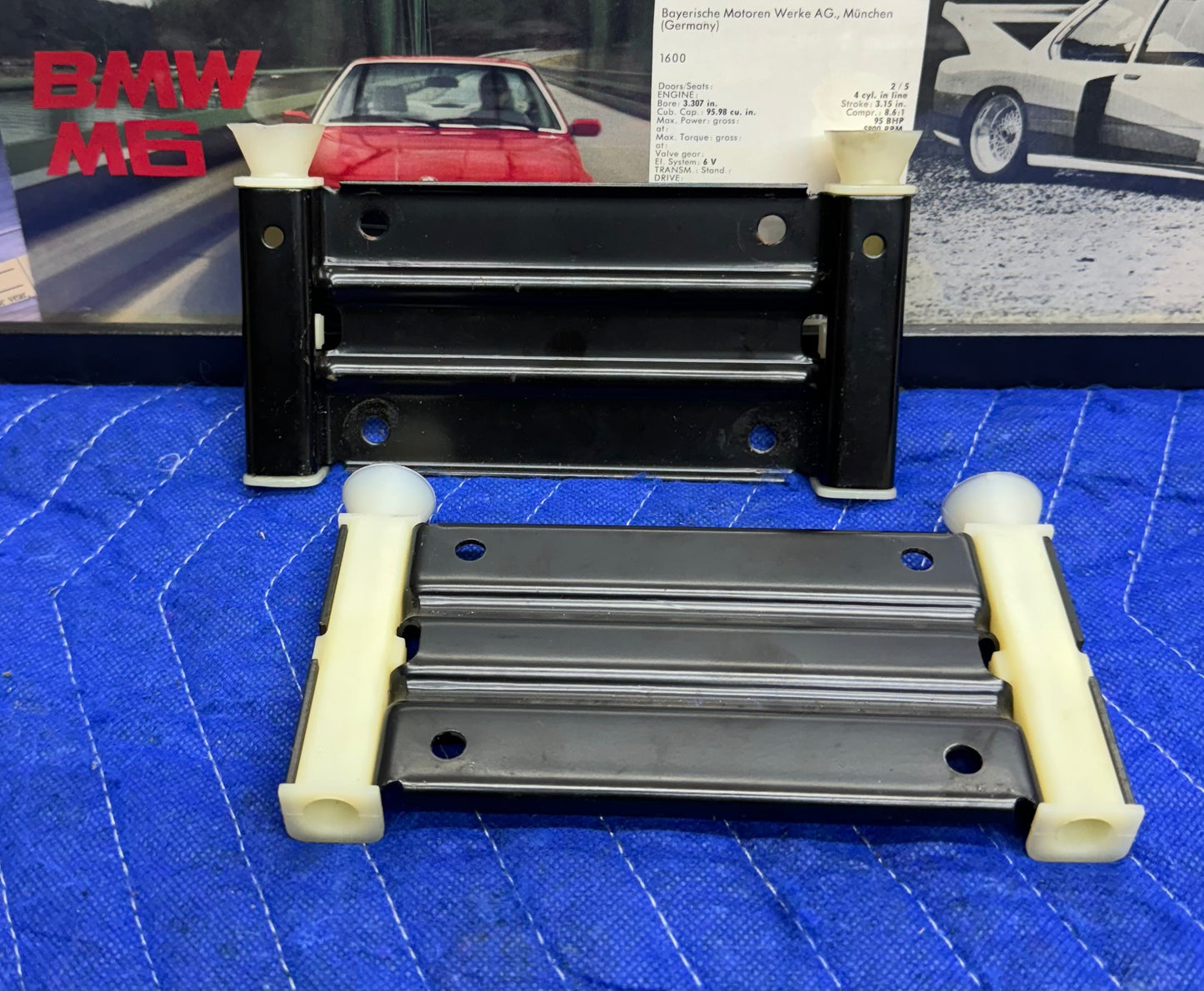 BMW E28 Euro Rear Headrest Brackets OEM