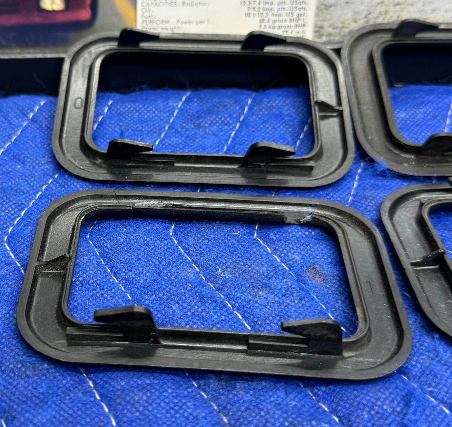 BMW Black Interior Door Handle Cover Set of 4